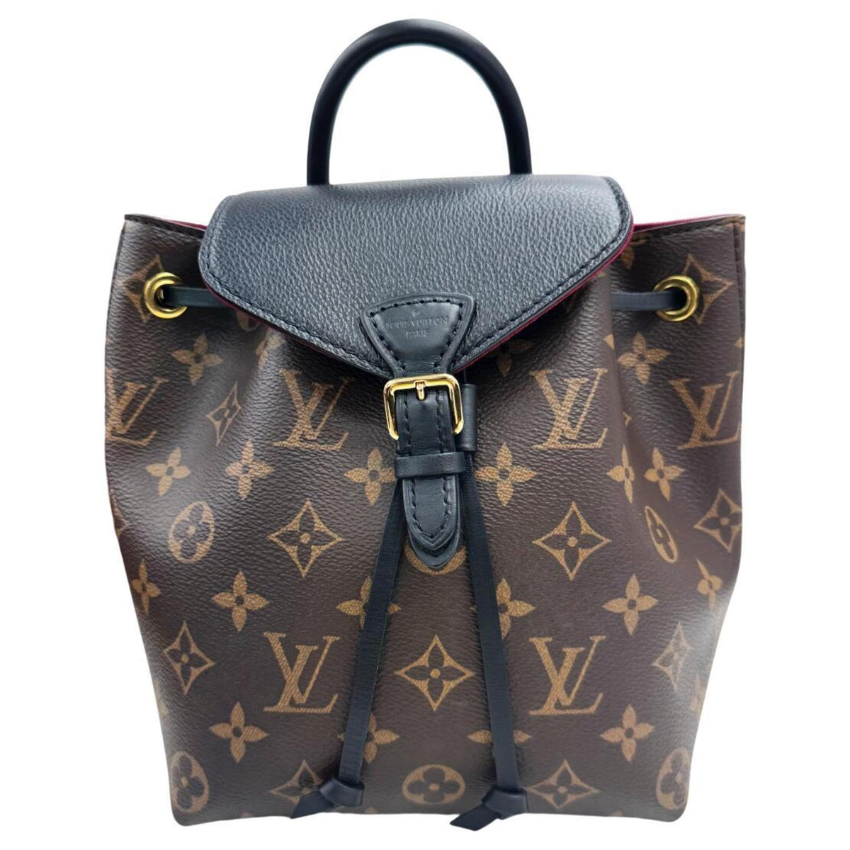 Louis Vuitton Monogram Brown Noir Monogram Leather Backpack (Pre-Owned)
