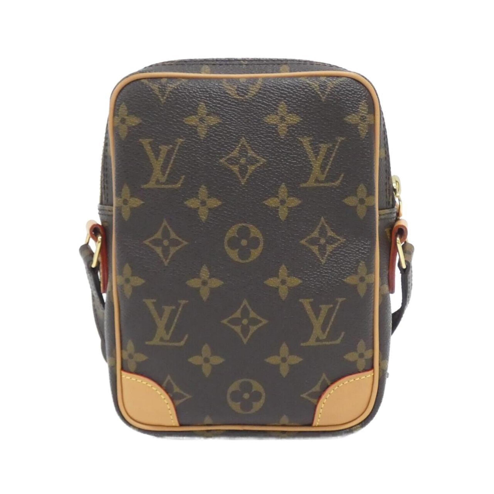 Louis Vuitton Marron Coated Canvas Shoulder Bag (Pre-Owned)