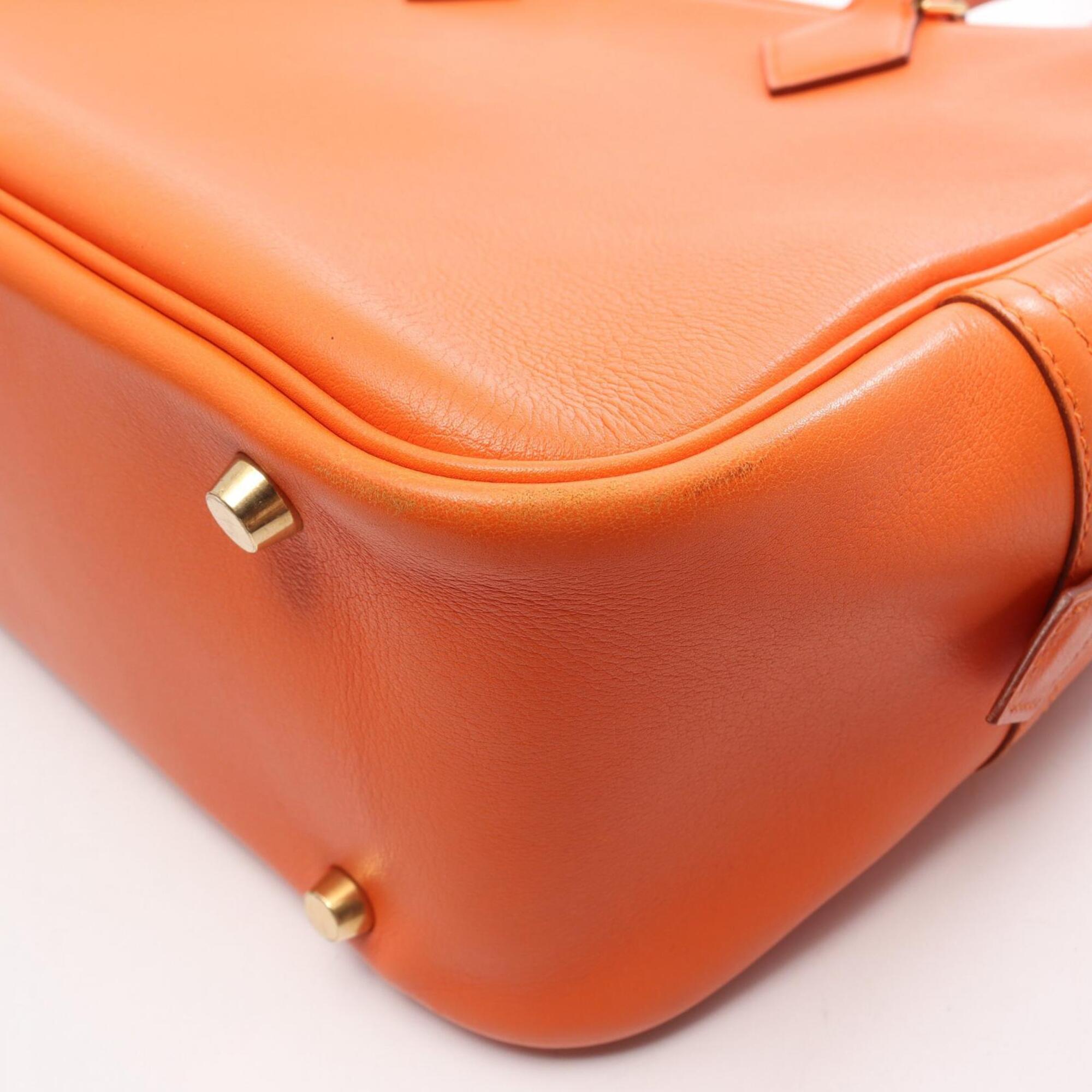 Hermes Orange Swift Leather Handbag (Pre-Owned)