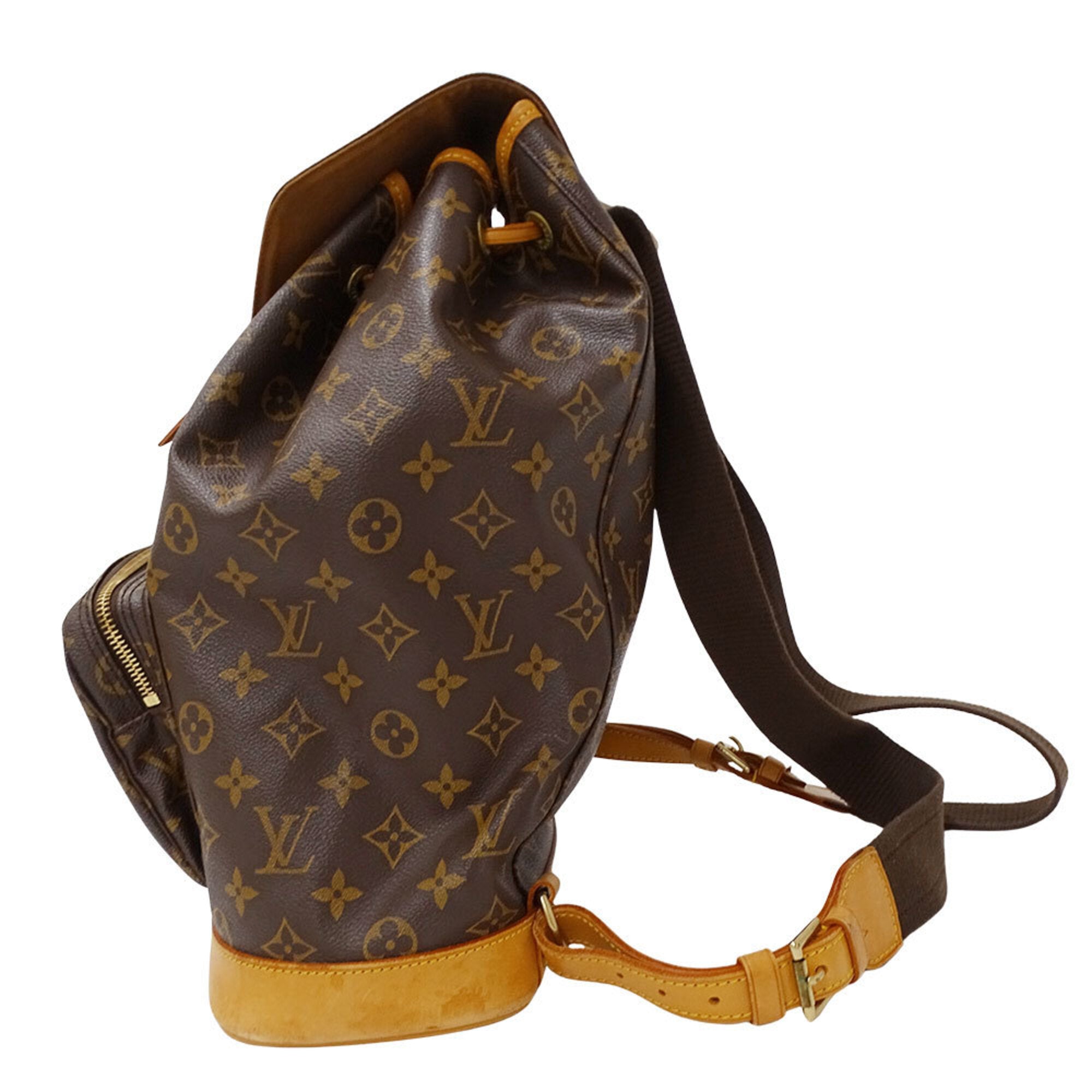 Louis Vuitton Brown Monogram Canvas Backpack (Pre-Owned)