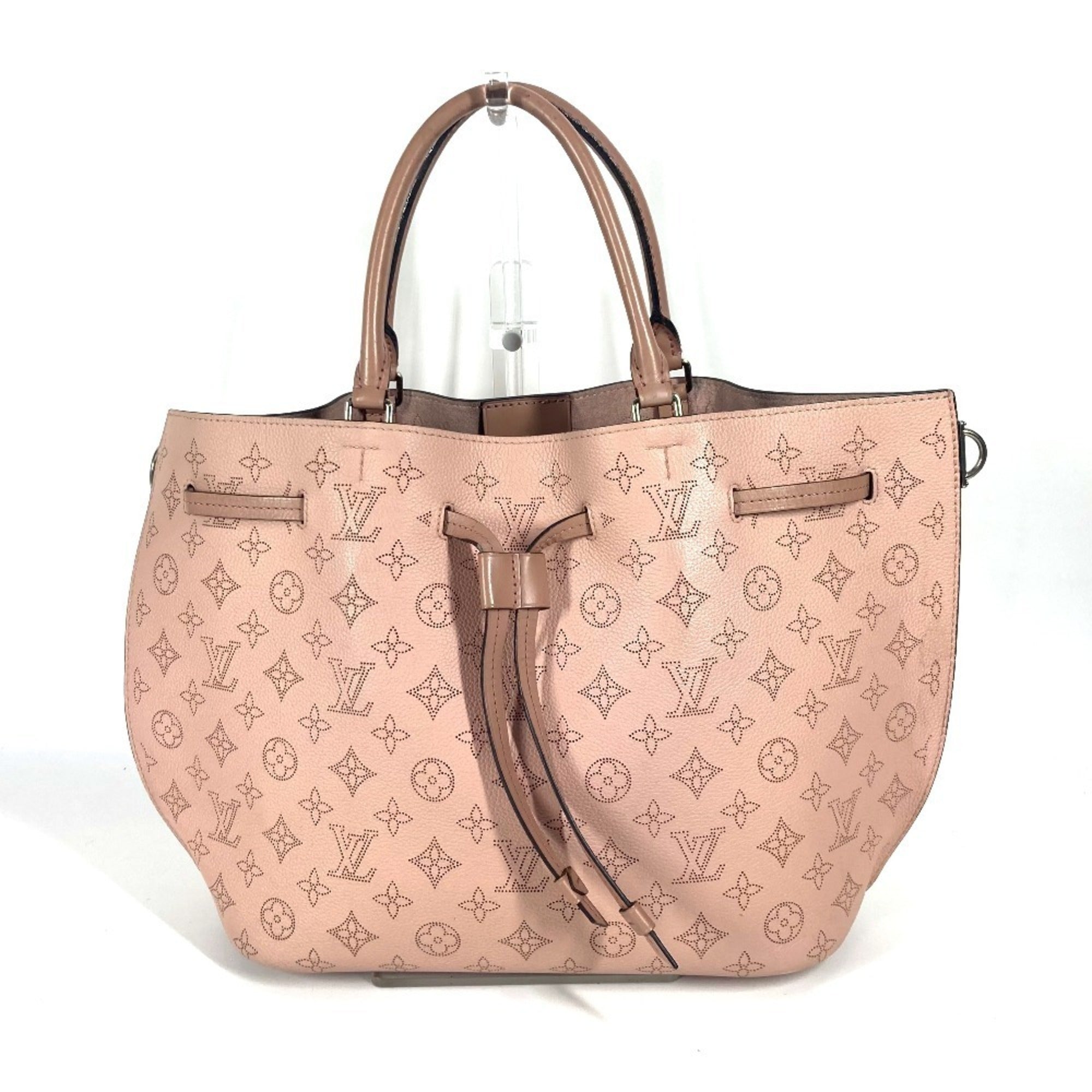 Louis Vuitton Magnolia Pink Mahina Leather Handbag Shoulder Bag (Pre-Owned)
