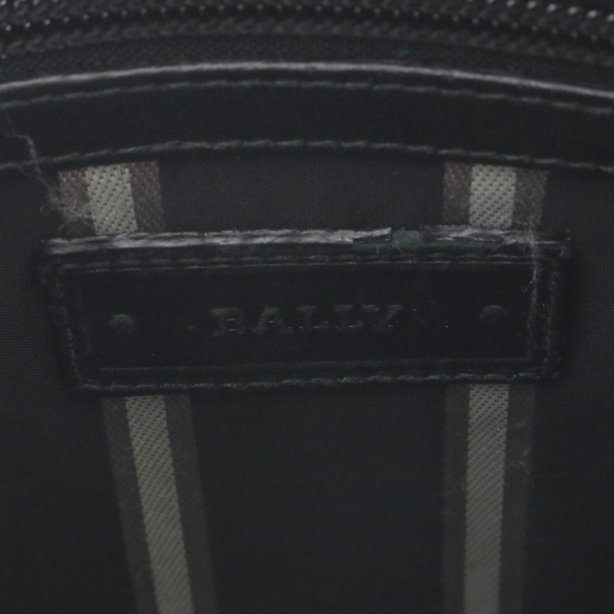 Bally Black Leather Messenger Bag Shoulder Bag Tote Bag (Pre-Owned)