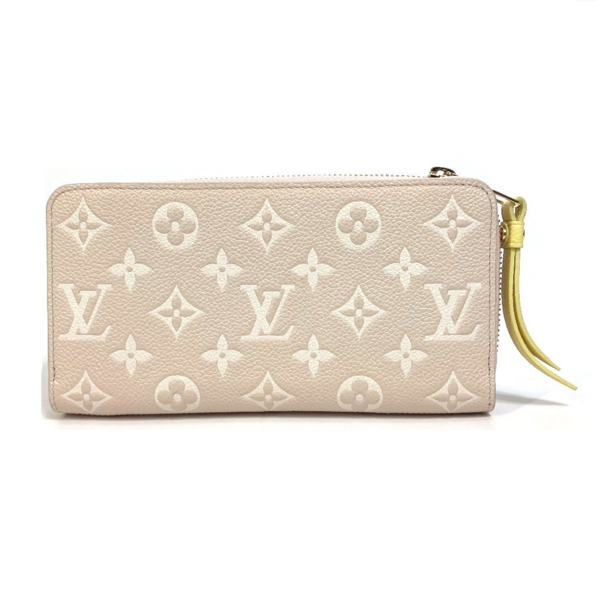 Louis Vuitton Monogram Empreinte Beige Pink Monogram Empreinte Long Wallet (Bi-Fold) (Pre-Owned)