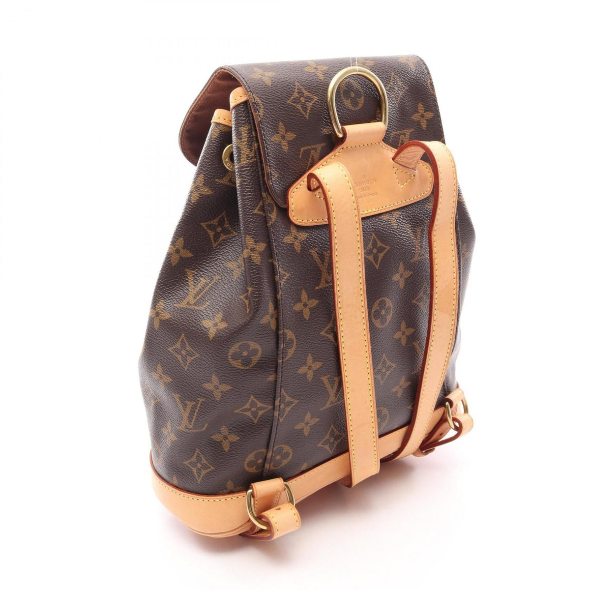 Louis Vuitton Brown Monogram Coated Canvas Leather Backpack (Pre-Owned)