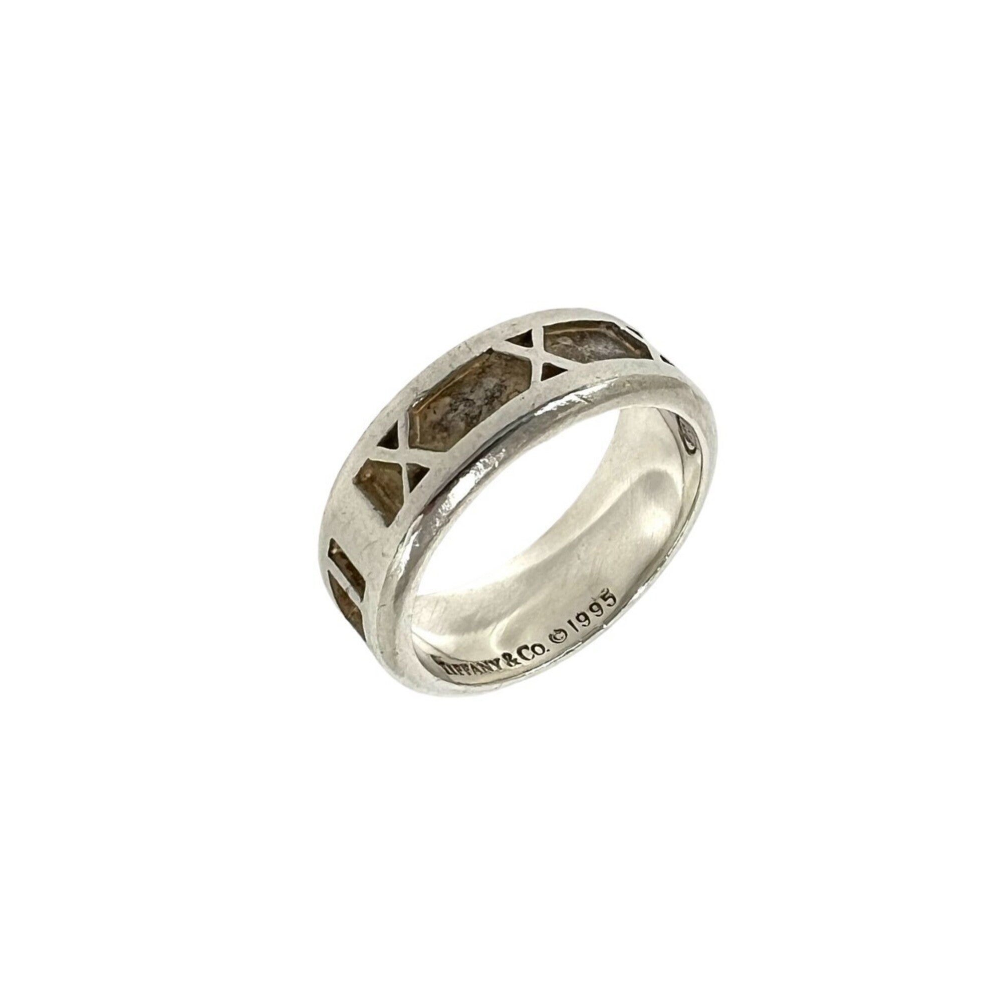 Tiffany Silver Silver 925 Band Ring (Pre-Owned)