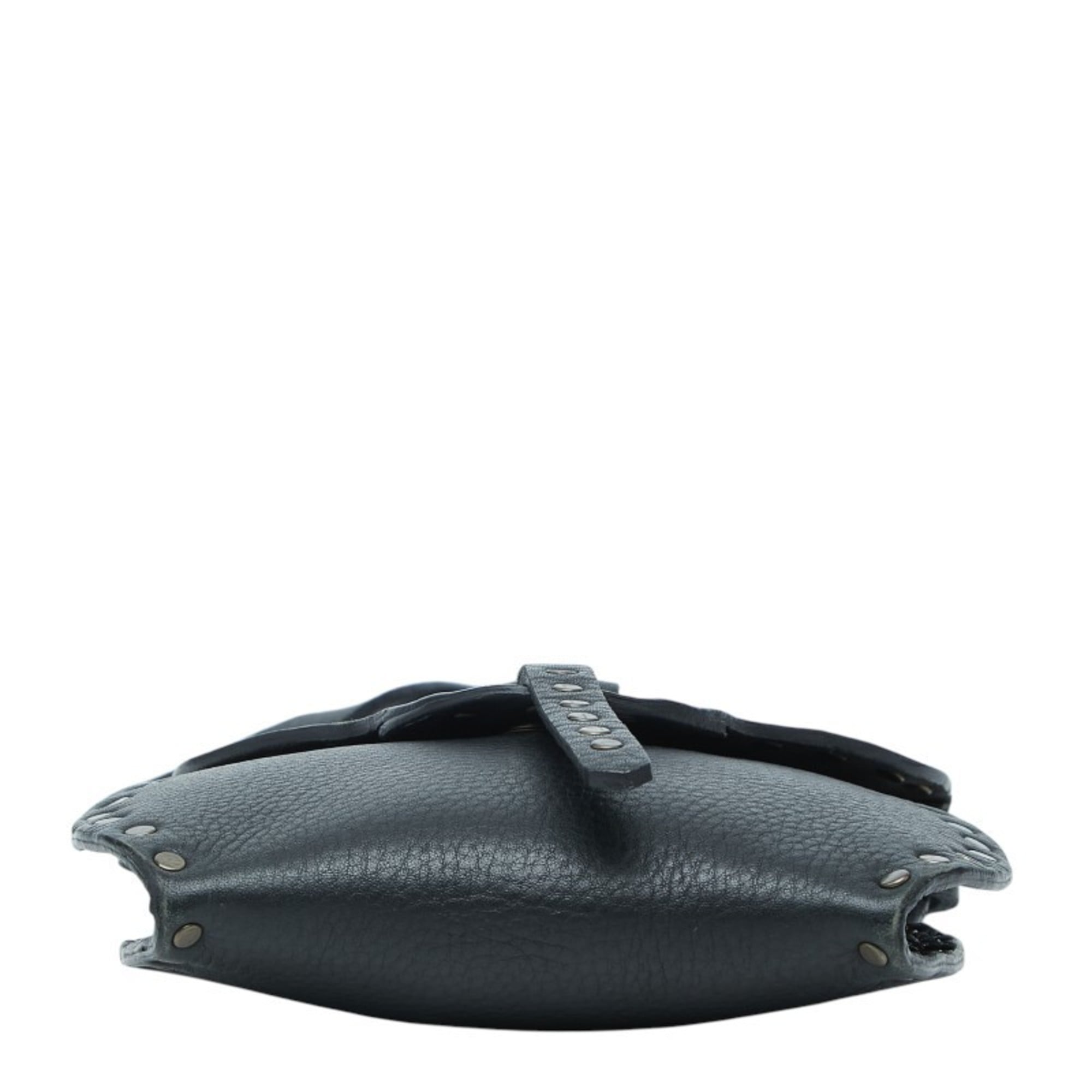 Celine Black Leather Pochette Shoulder Bag (Pre-Owned)