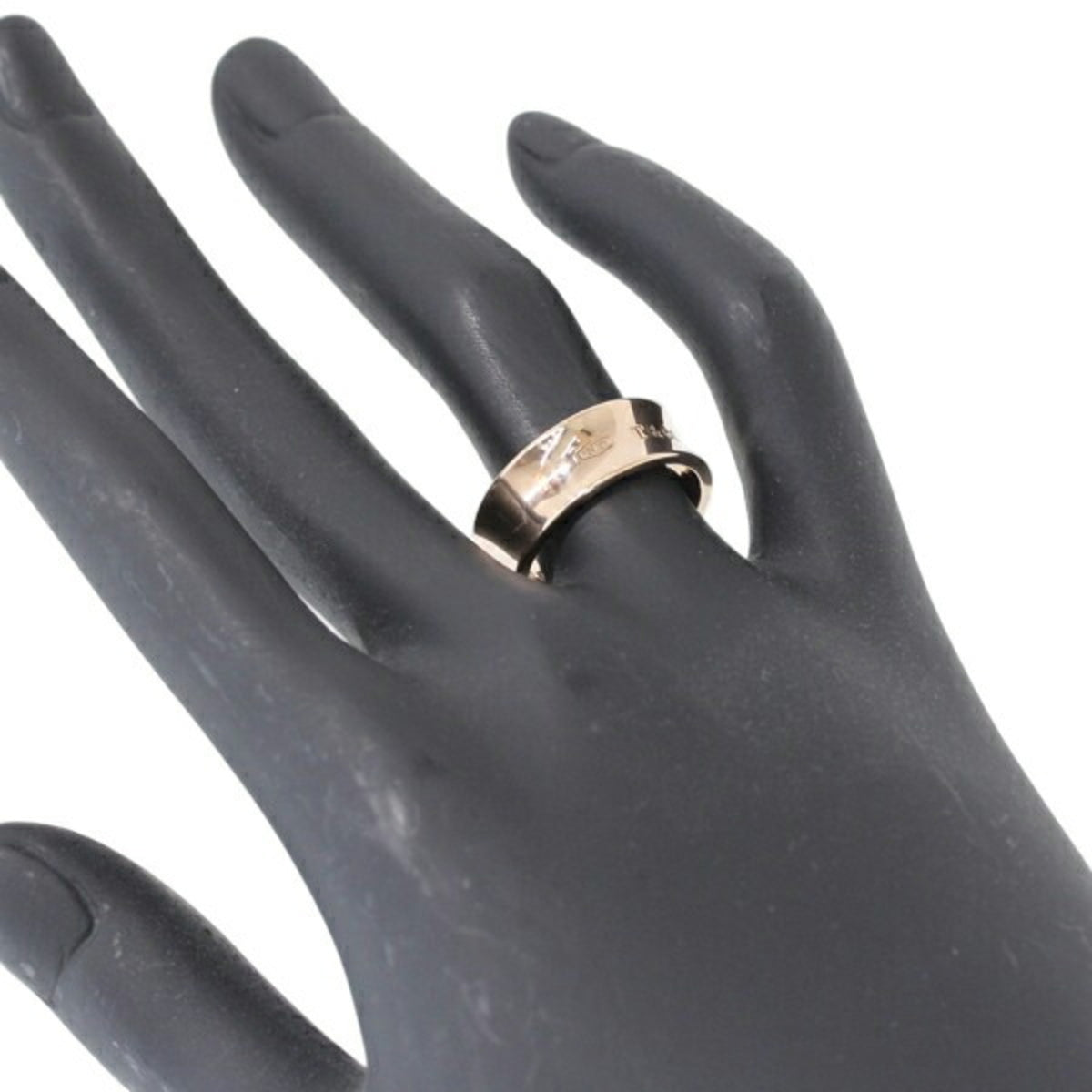 Tiffany Pink Rose Gold Metal Band Ring (Pre-Owned)