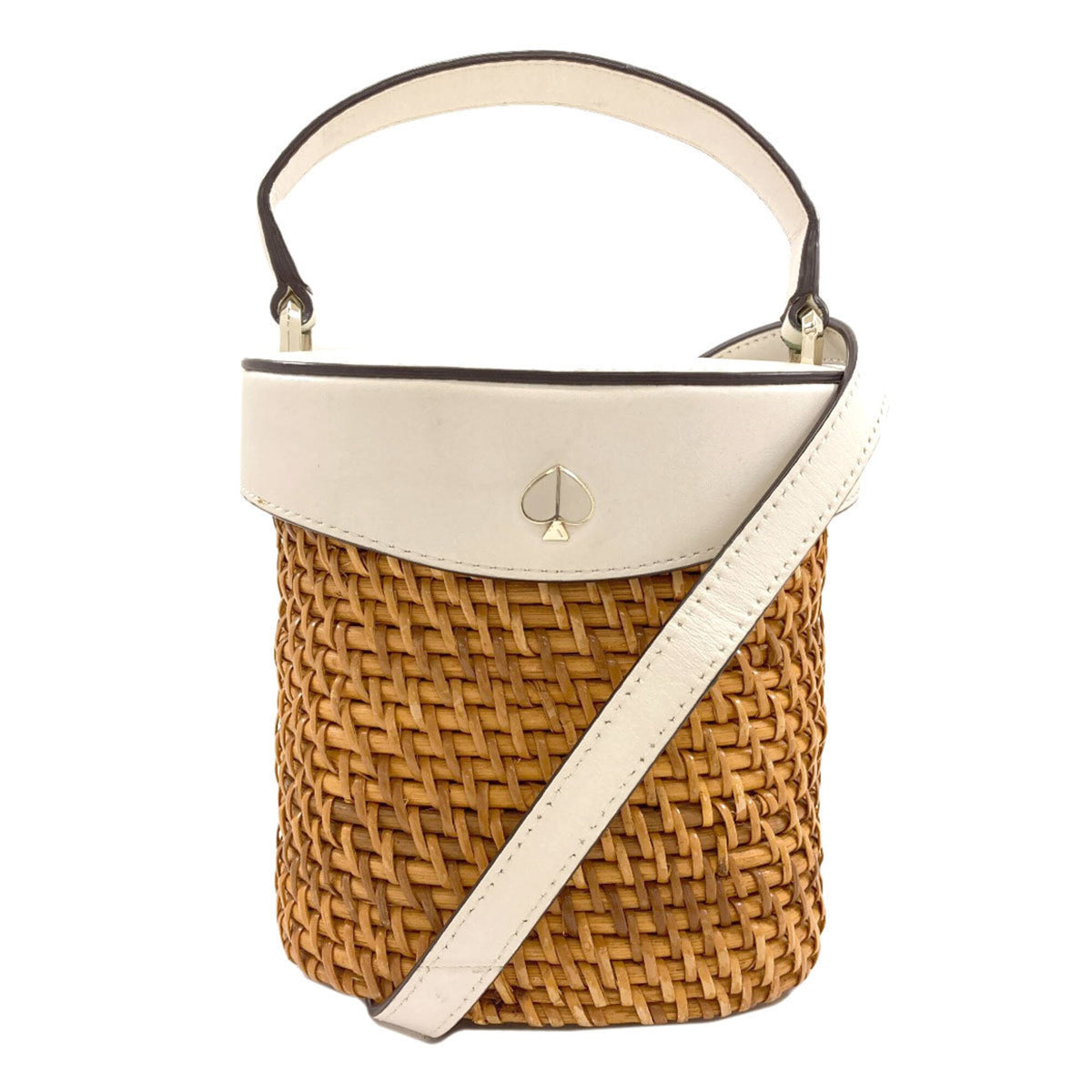 Kate Spade Brown White Shoulder Bag (Pre-Owned)