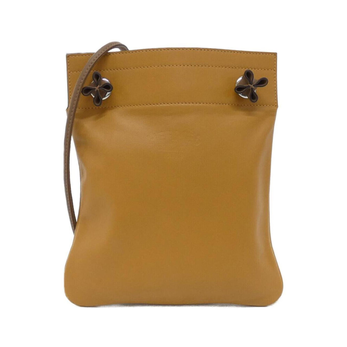 Hermes Alezan Bicolor Agneau Milo Swift Leather Shoulder Bag (Pre-Owned)