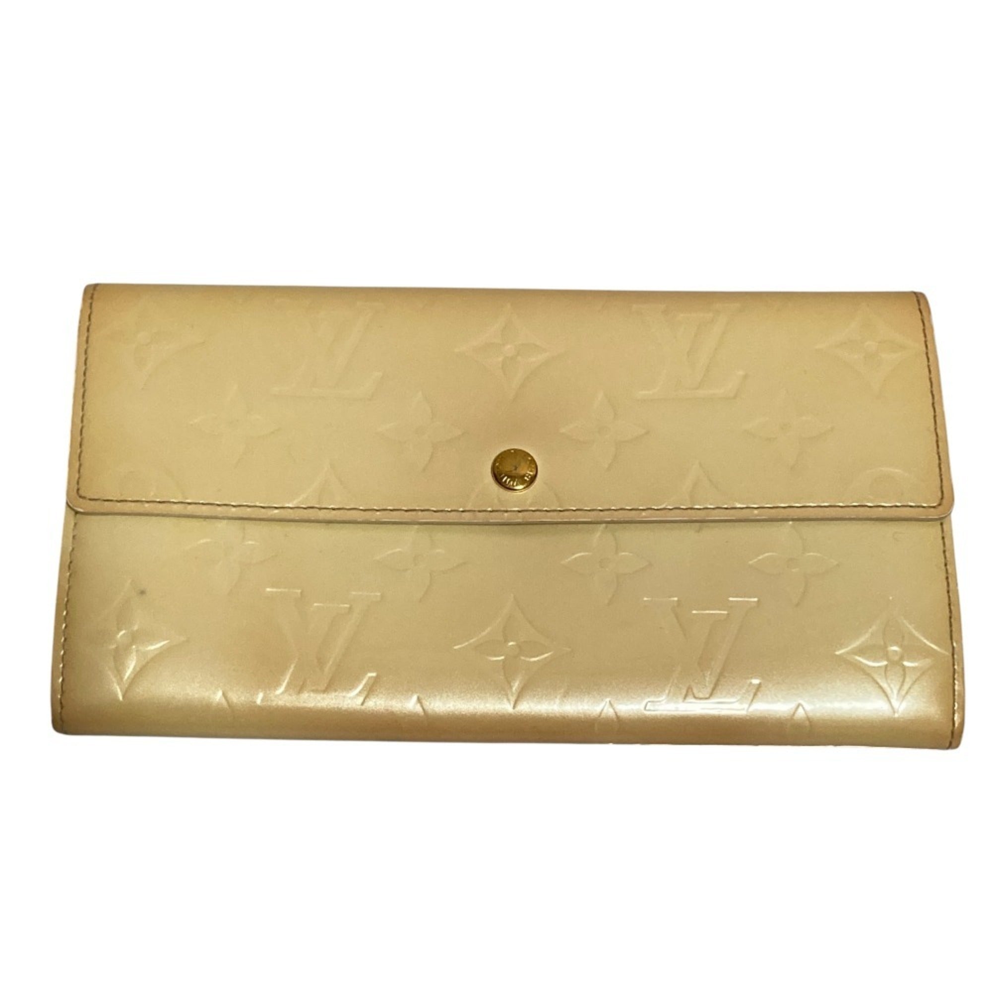 Louis Vuitton Vernis Yellow Vernis Long Wallet (Bi-Fold) (Pre-Owned)