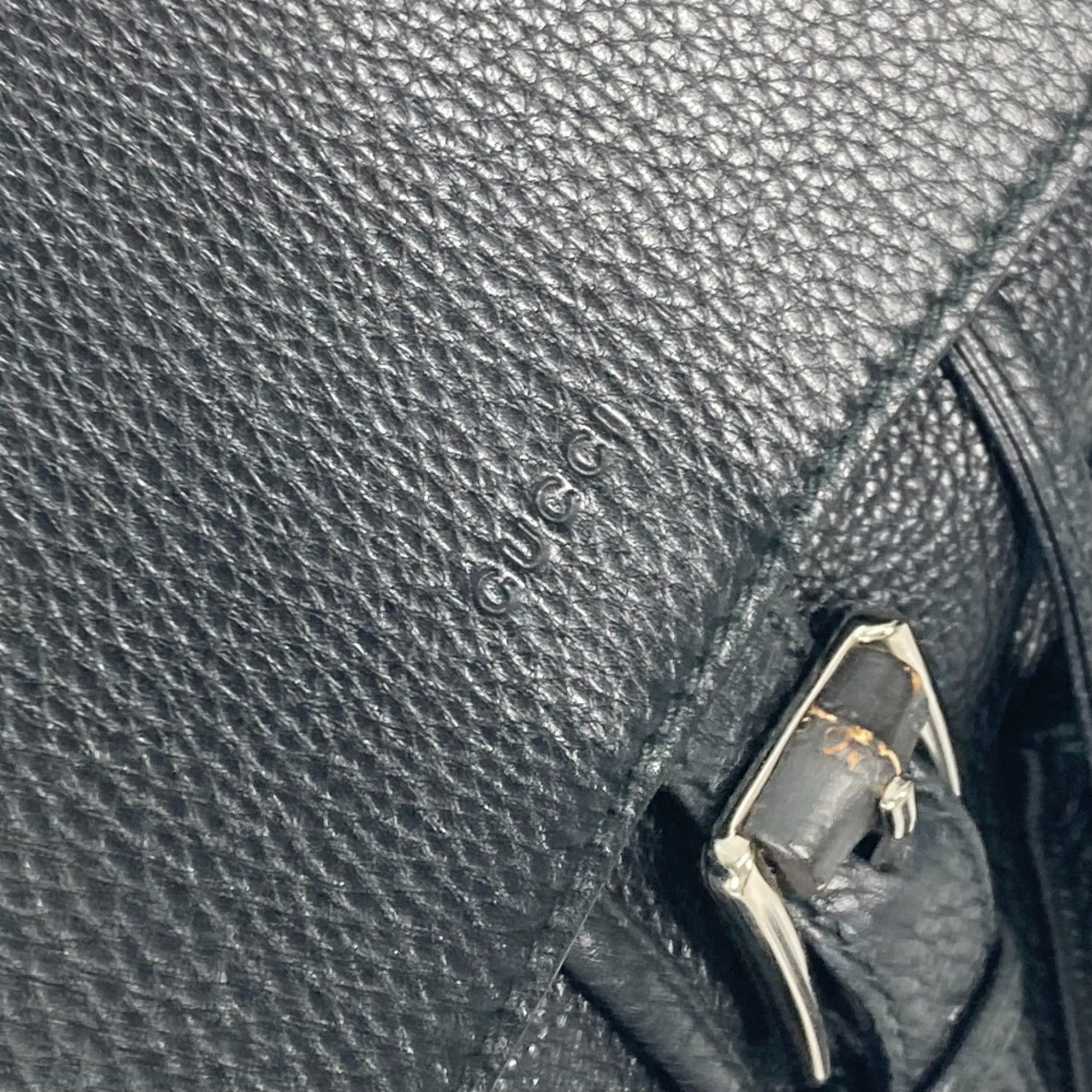 Gucci Black Leather Backpack (Pre-Owned)