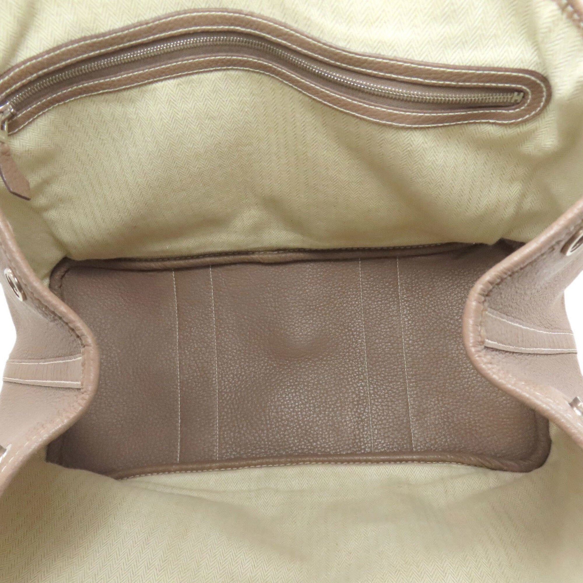 Hermes Garden Etoupe Gray Negonda Leather Tote Bag (Pre-Owned)