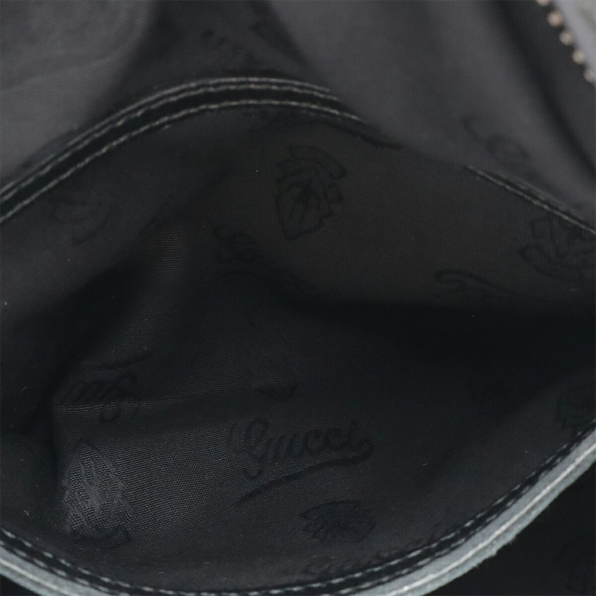Gucci Gg Imprimé Black Coated Canvas Pvc Leather Fanny Pack Pouch Sling Bag (Pre-Owned)