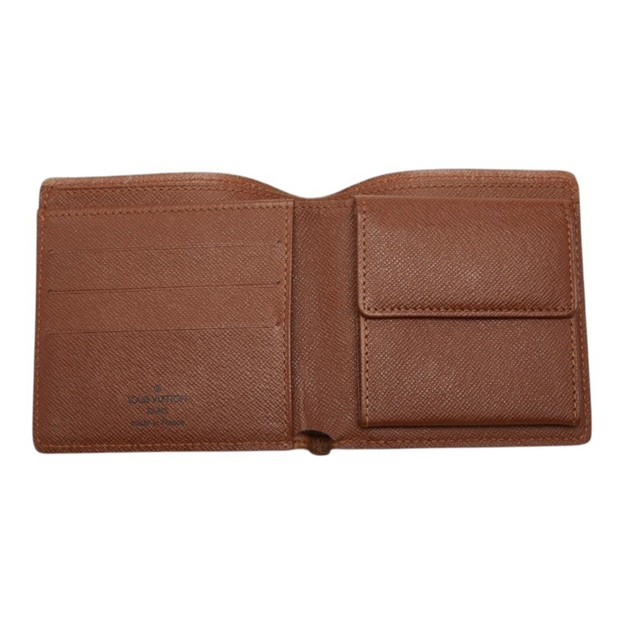 Louis Vuitton Brown Pvc Leather Wallet (Bi-Fold) (Pre-Owned)