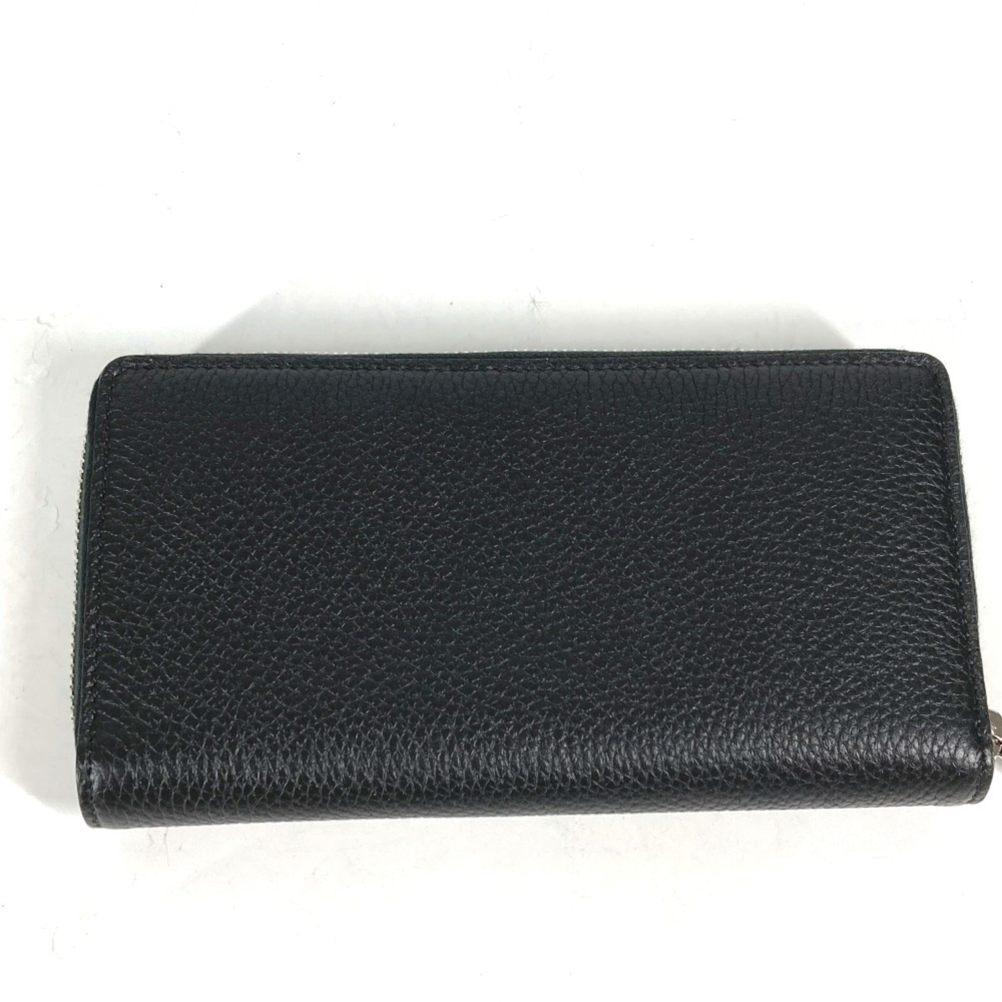 Gucci Black Leather Long Wallet (Bi-Fold) (Pre-Owned)