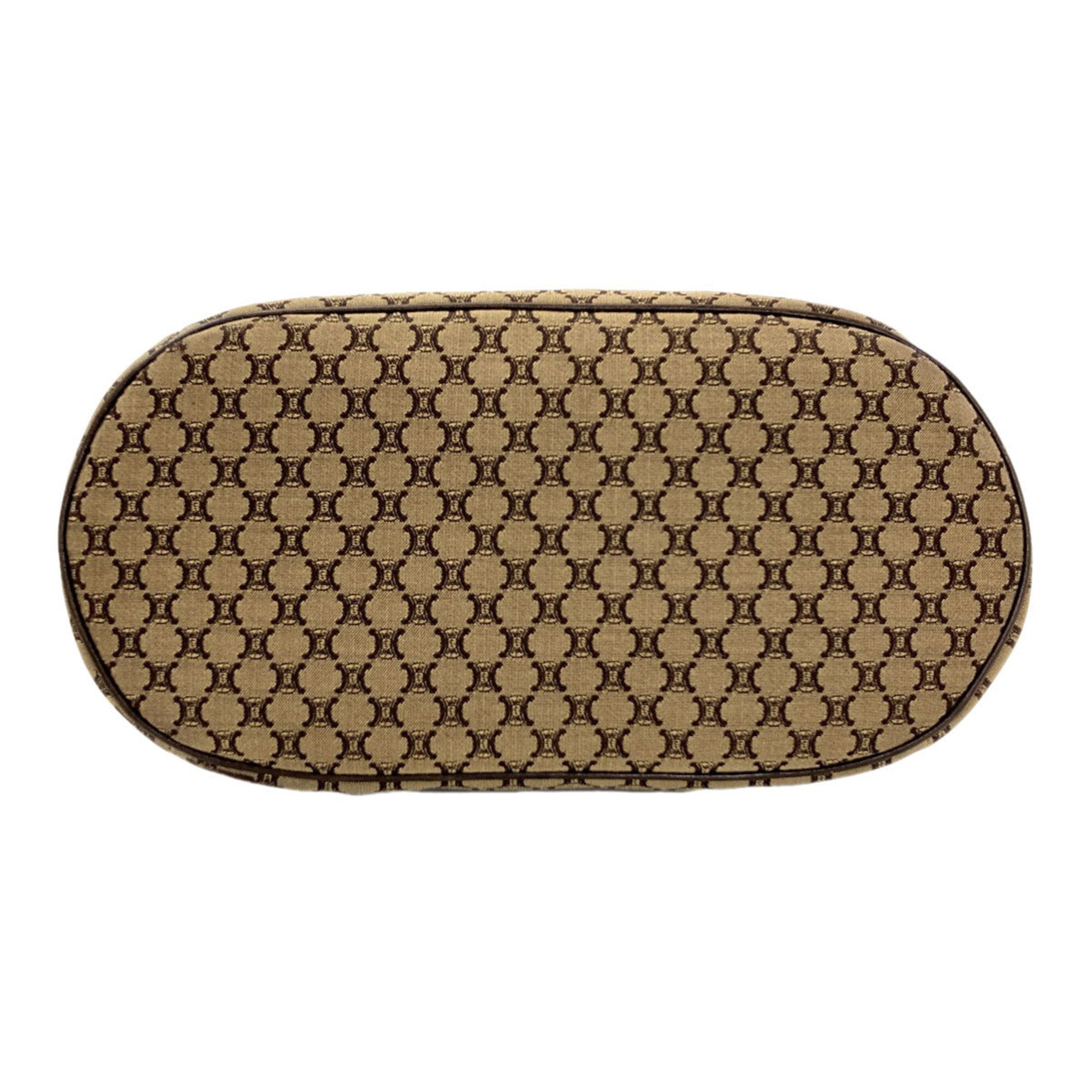 Celine Brown Canvas Shoulder Bag (Pre-Owned)