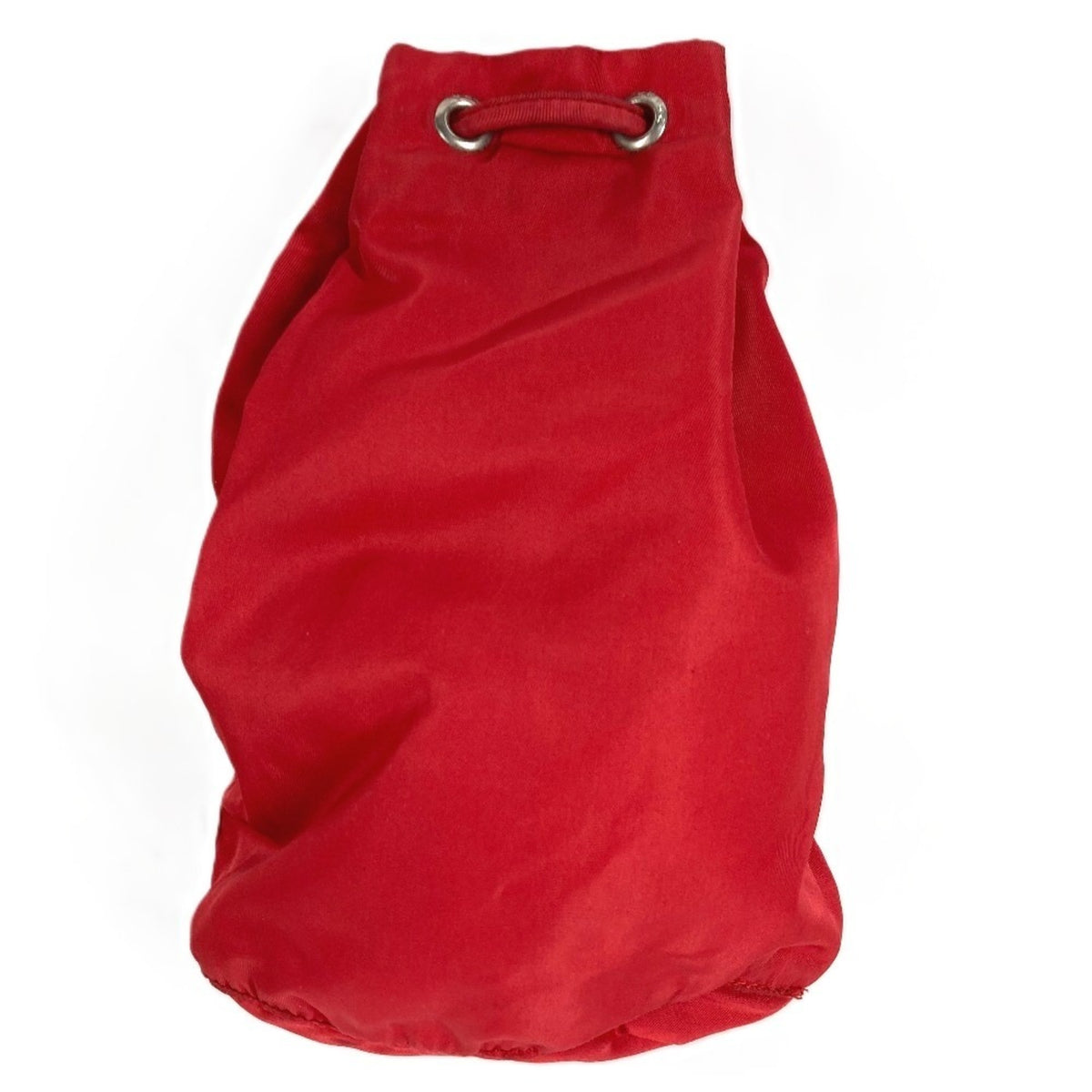 Prada Red Color Nylon Handbag Pouch (Pre-Owned)