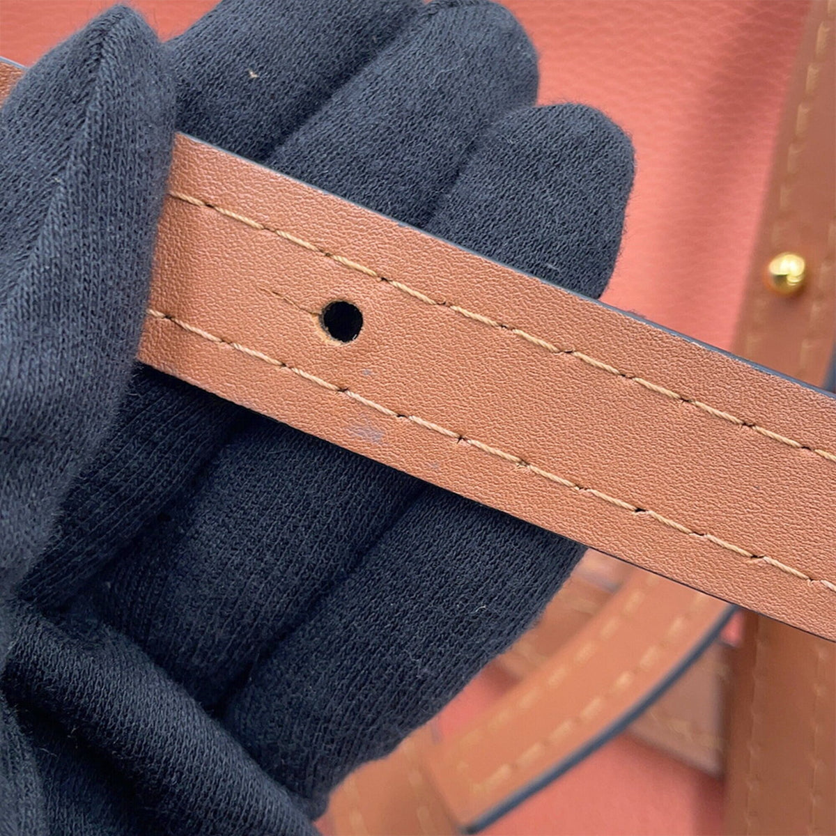 Loewe Brown Pink Leather Shoulder Bag (Pre-Owned)