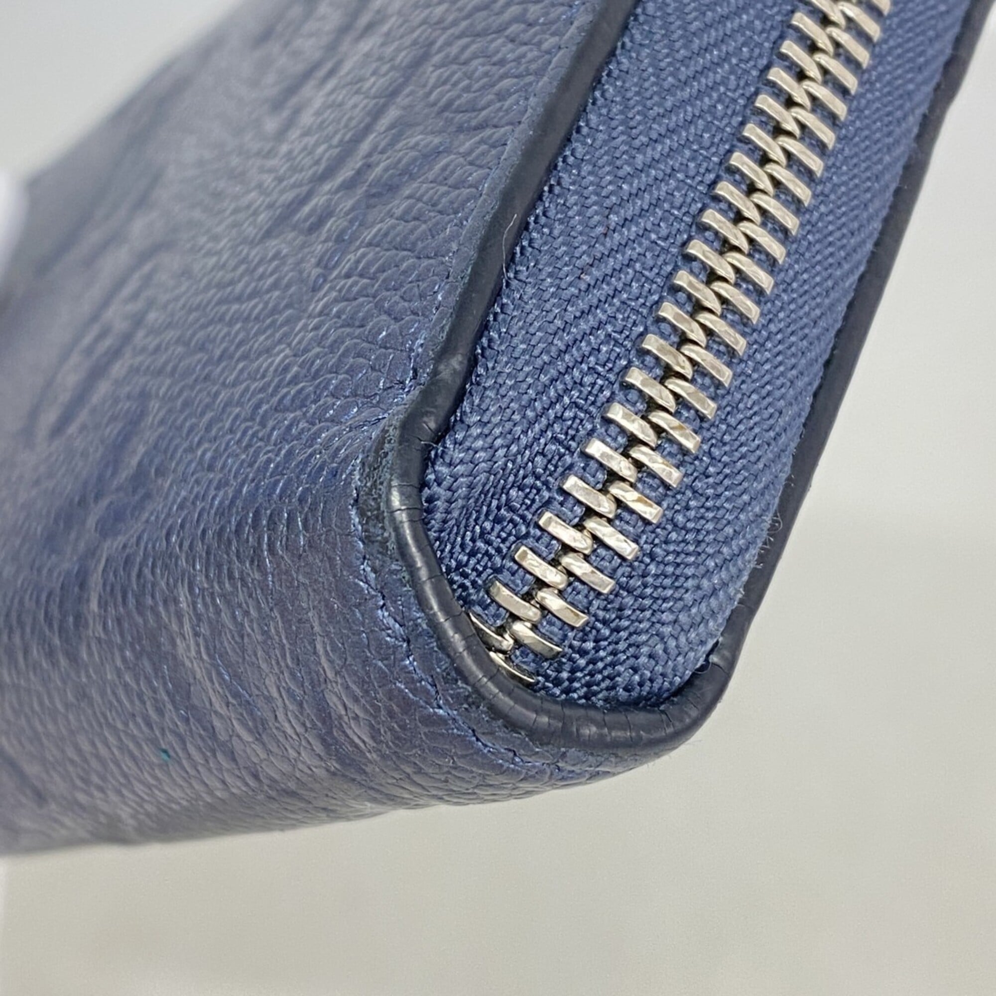 Louis Vuitton Metallic Blue Long Wallet (Bi-Fold) (Pre-Owned)