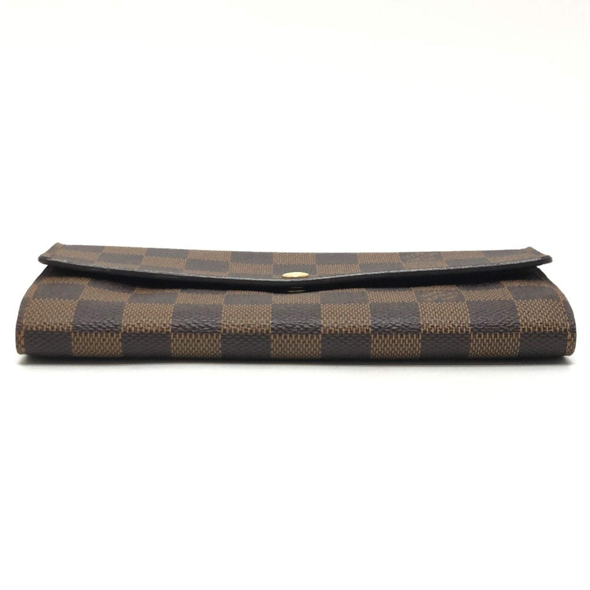 Louis Vuitton Damier Brown Ebene Damier Canvas Long Wallet (Bi-Fold) (Pre-Owned)