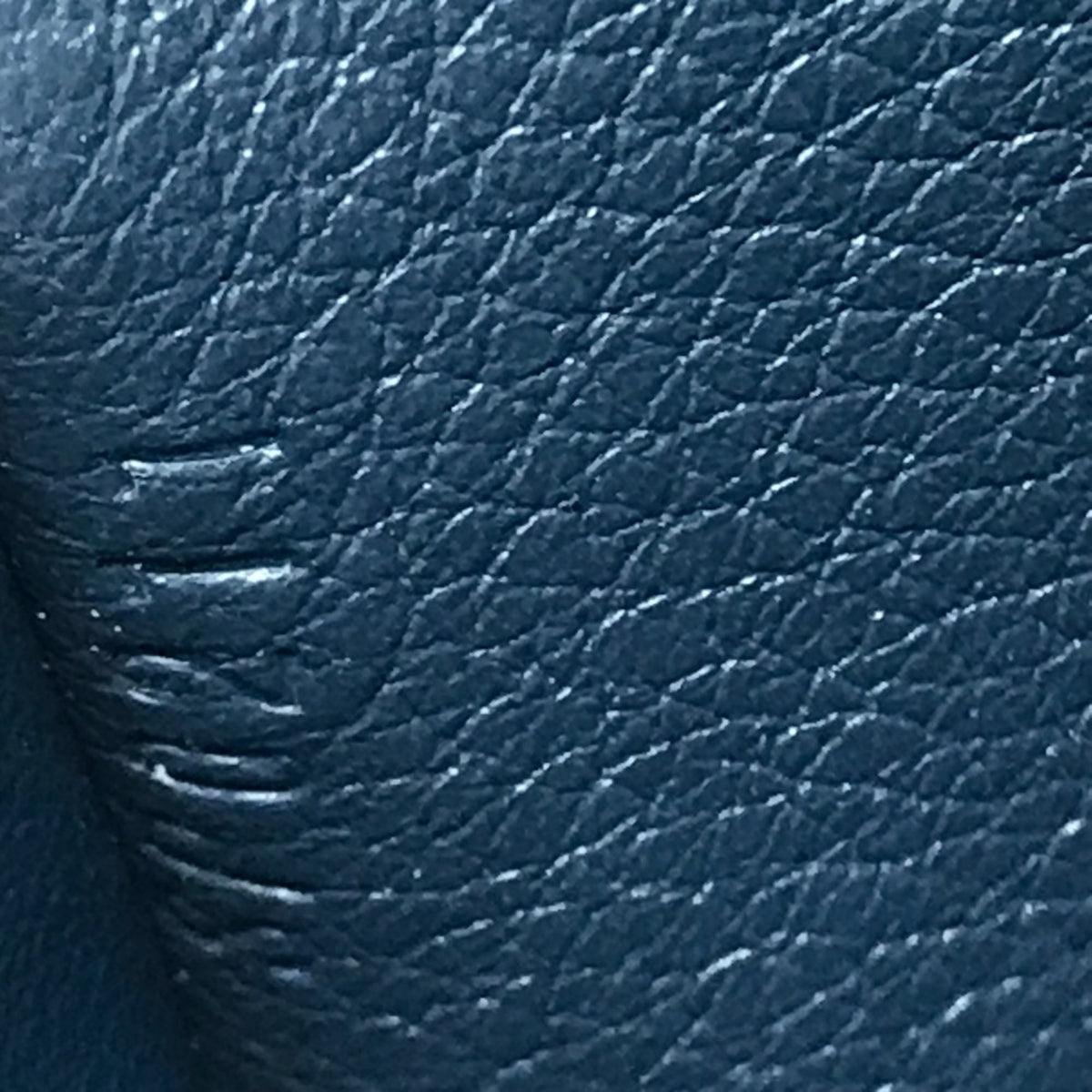 Louis Vuitton Navy Leather Long Wallet (Bi-Fold) (Pre-Owned)
