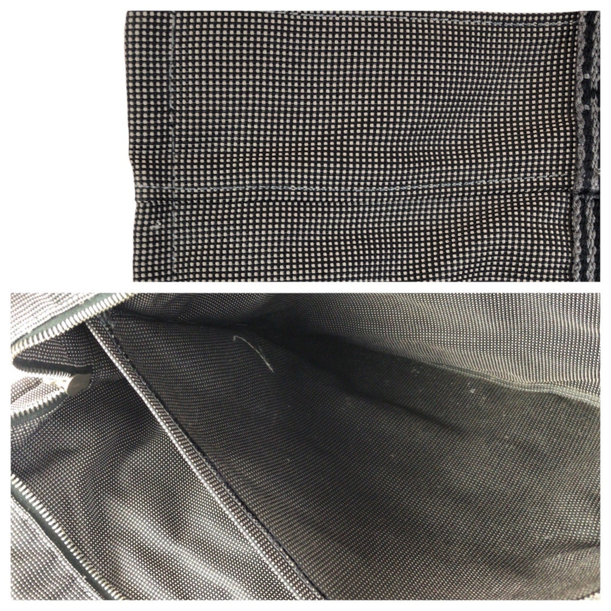 Hermes Gray Polyamide Polyester Handbag Tote Bag (Pre-Owned)