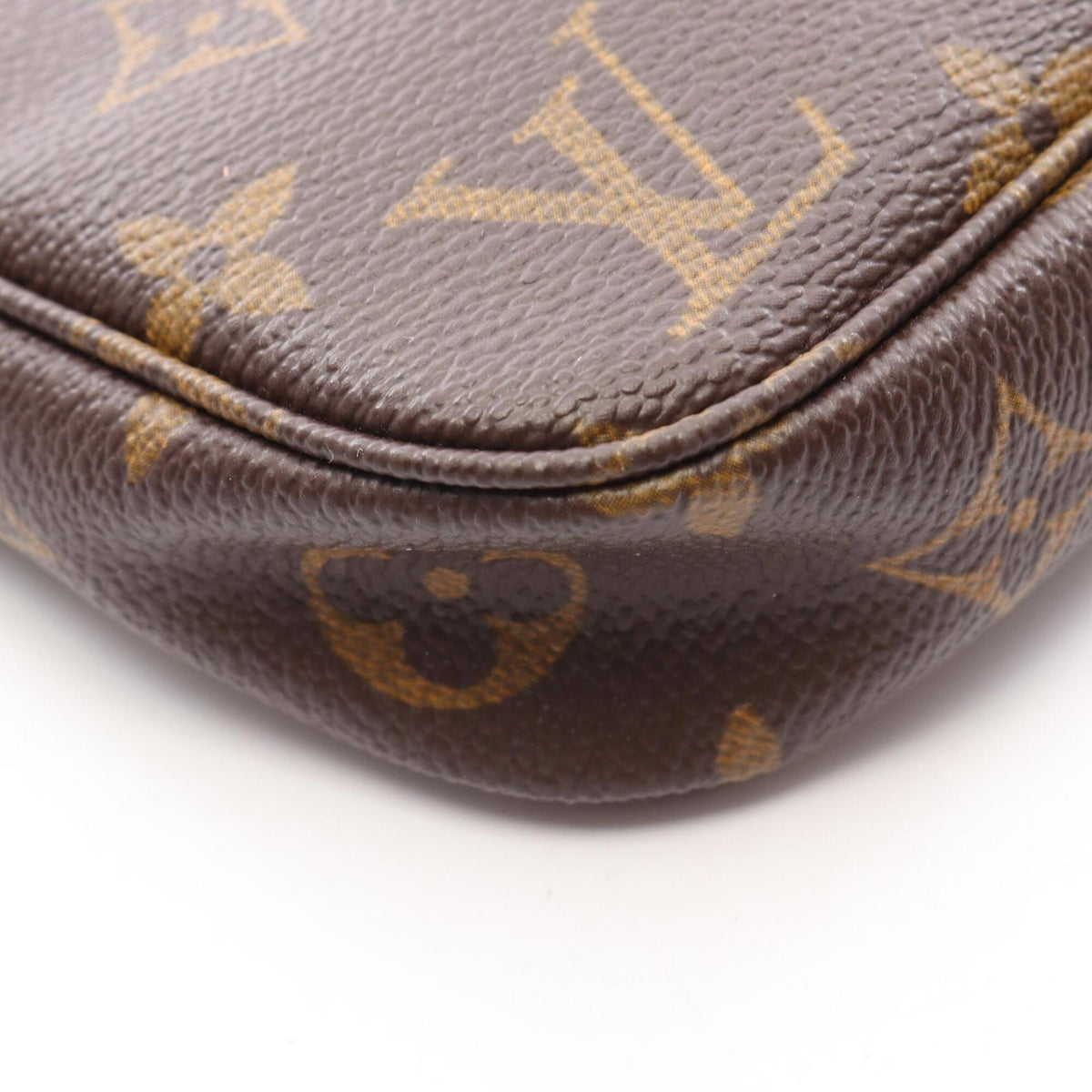 Louis Vuitton Brown Monogram Coated Canvas Leather Handbag (Pre-Owned)
