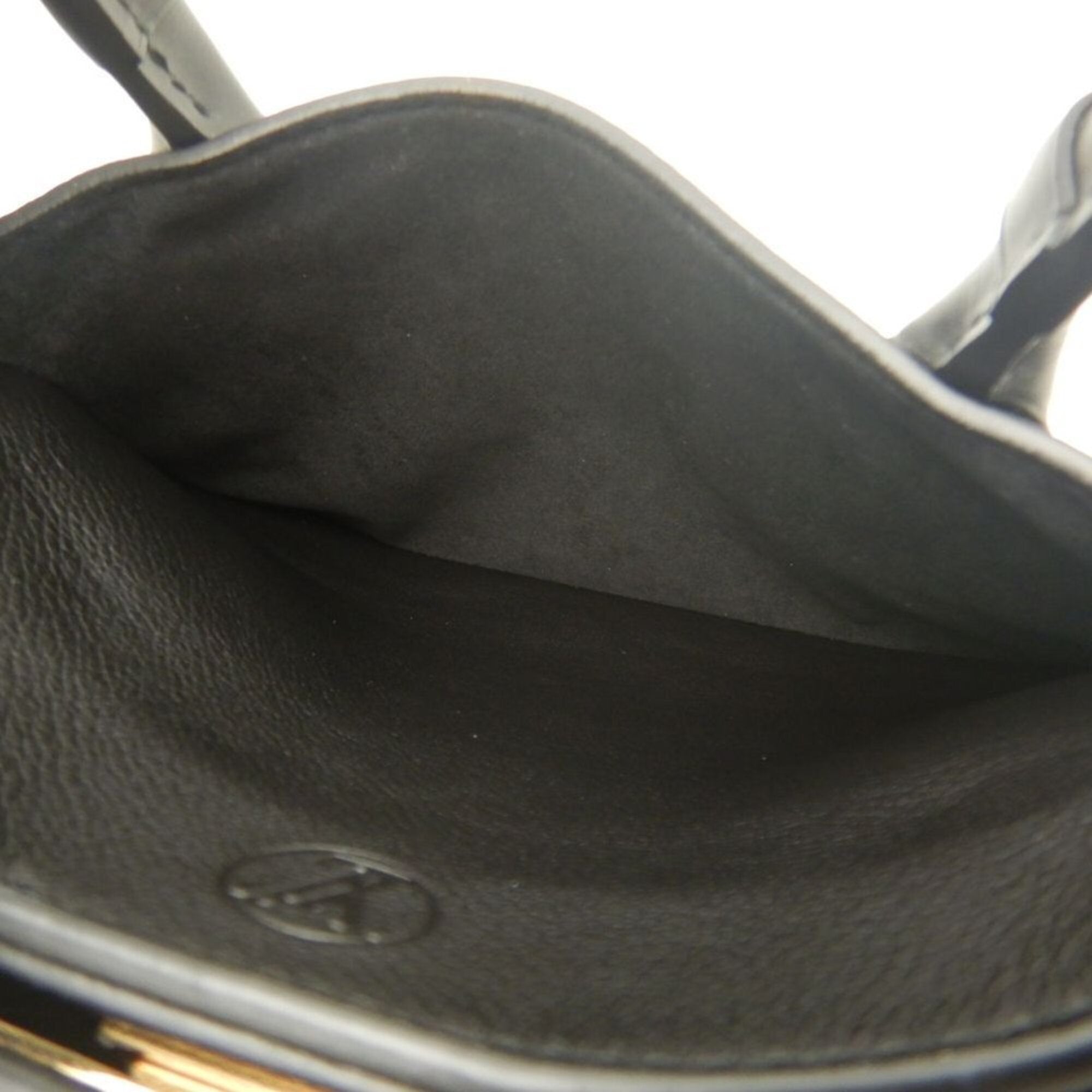 Louis Vuitton Brown Noir Monogram Leather Handbag (Pre-Owned)