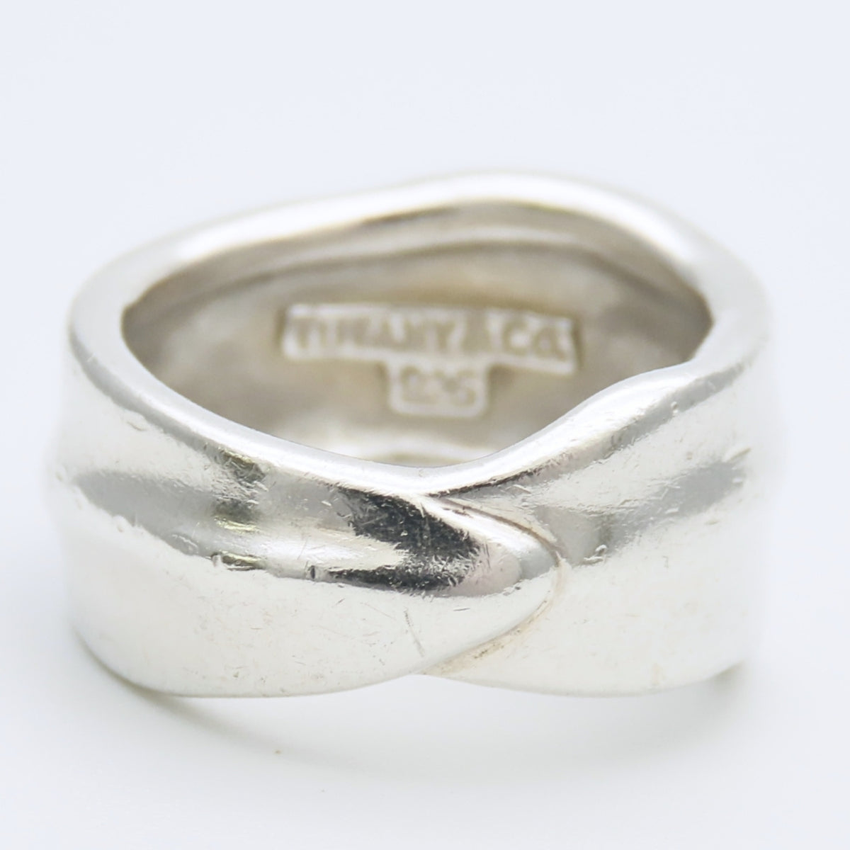 Tiffany Silver Silver 925 Band Ring (Pre-Owned)