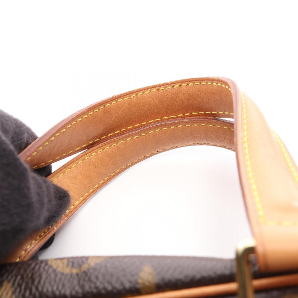 Louis Vuitton Brown Monogram Coated Canvas Leather Handbag (Pre-Owned)