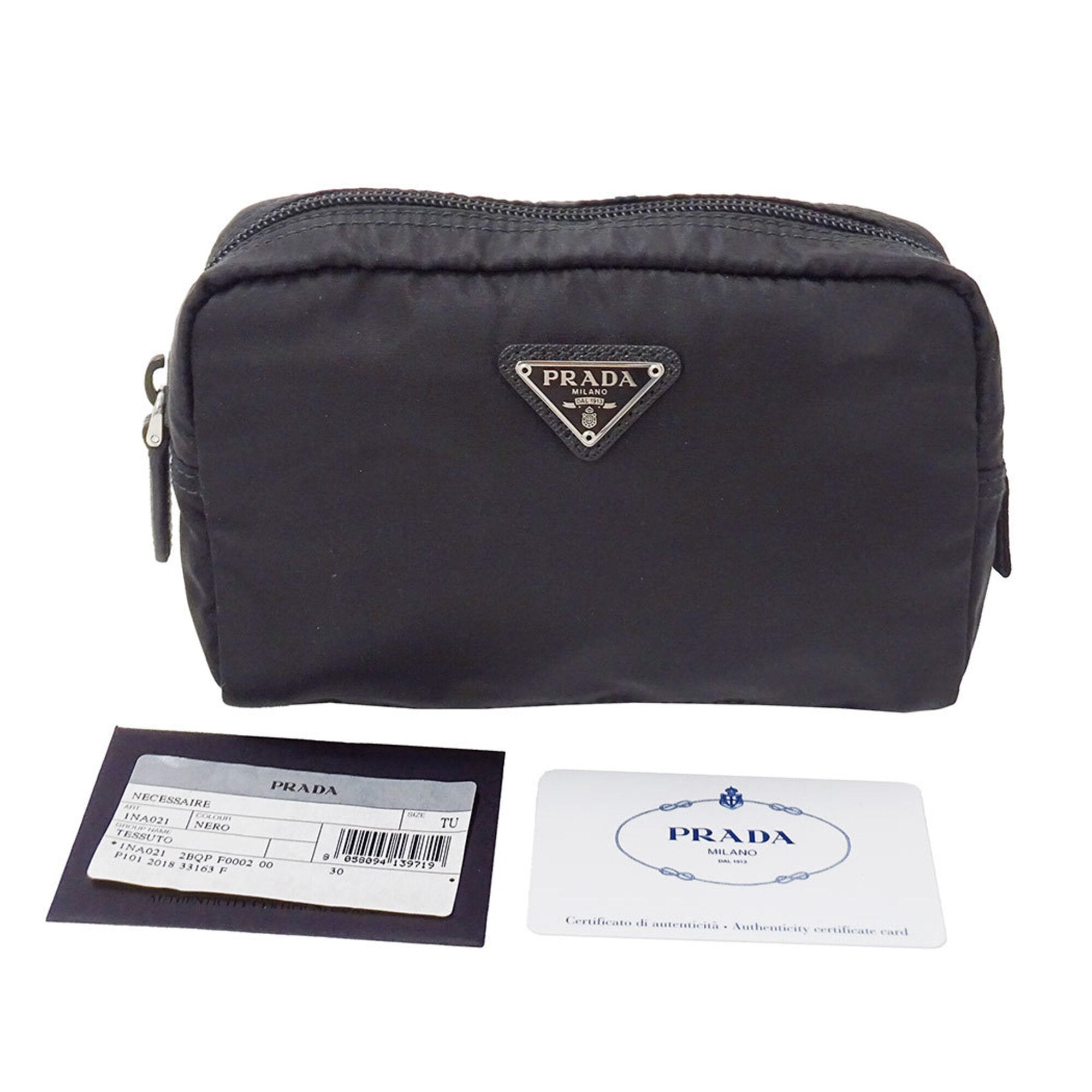 Prada Black Nylon Handbag Pouch (Pre-Owned)