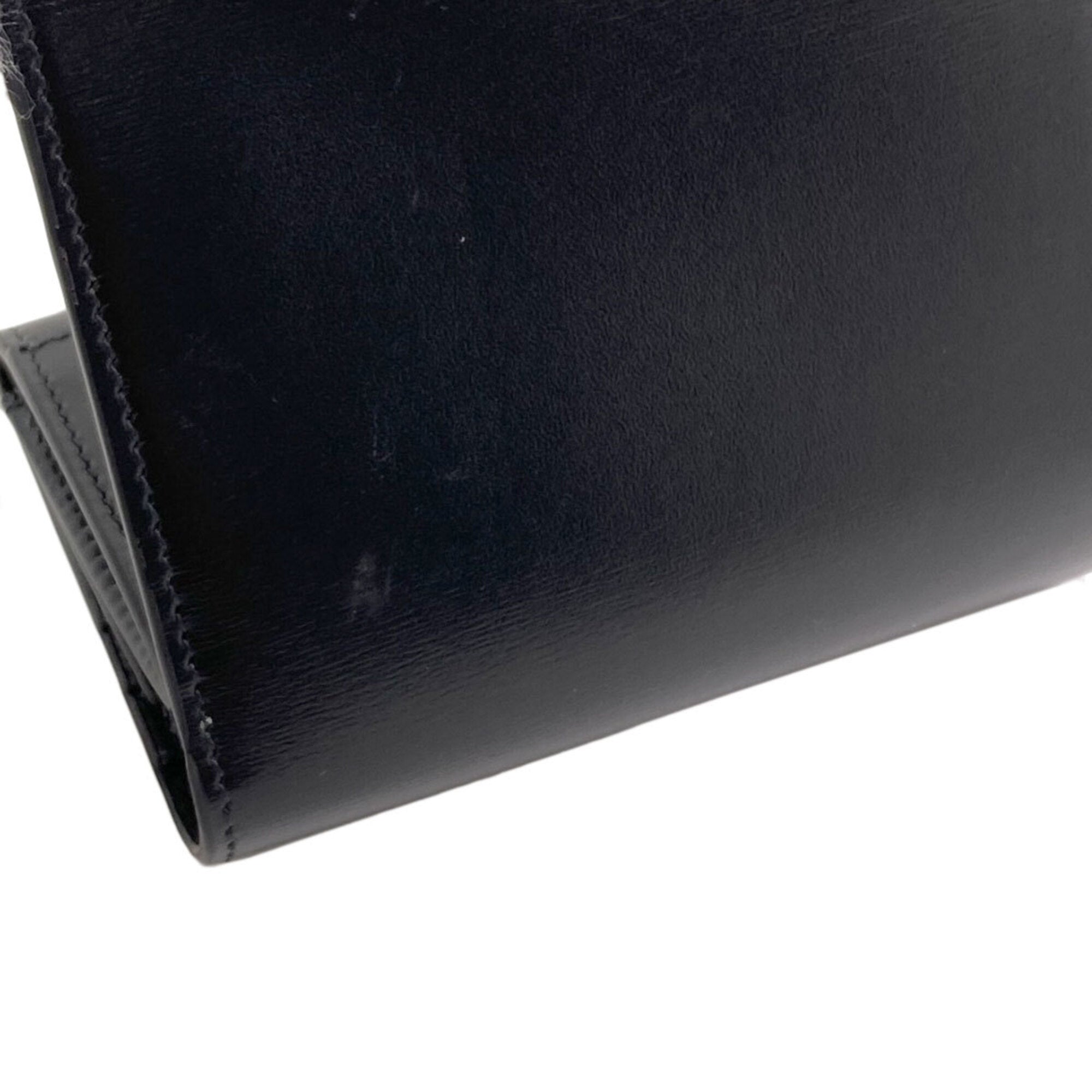 Celine Black Leather Wallet (Tri-Fold) (Pre-Owned)