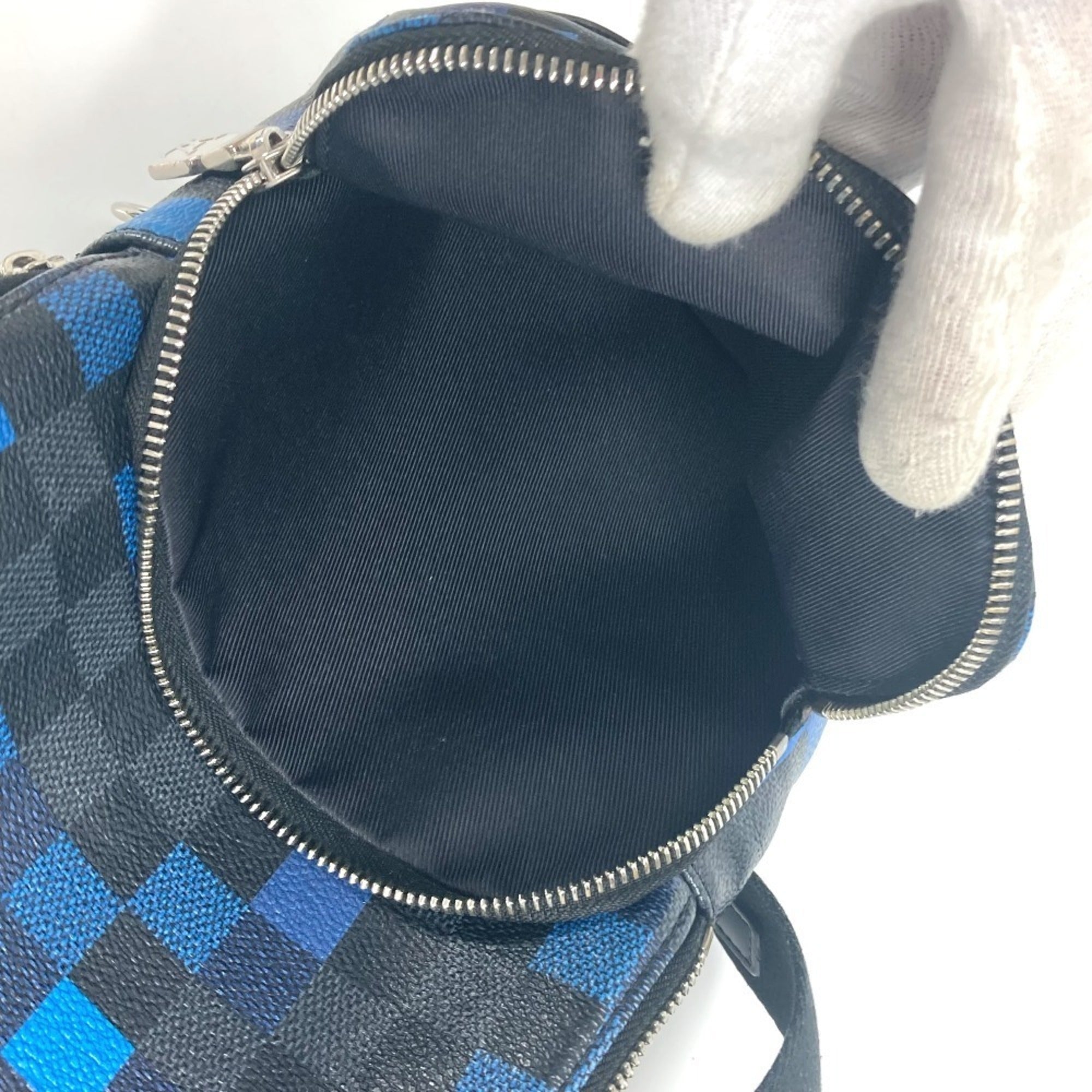 Louis Vuitton Damier Graphite Black Blue Damier Graphite Shoulder Bag Sling Bag (Pre-Owned)