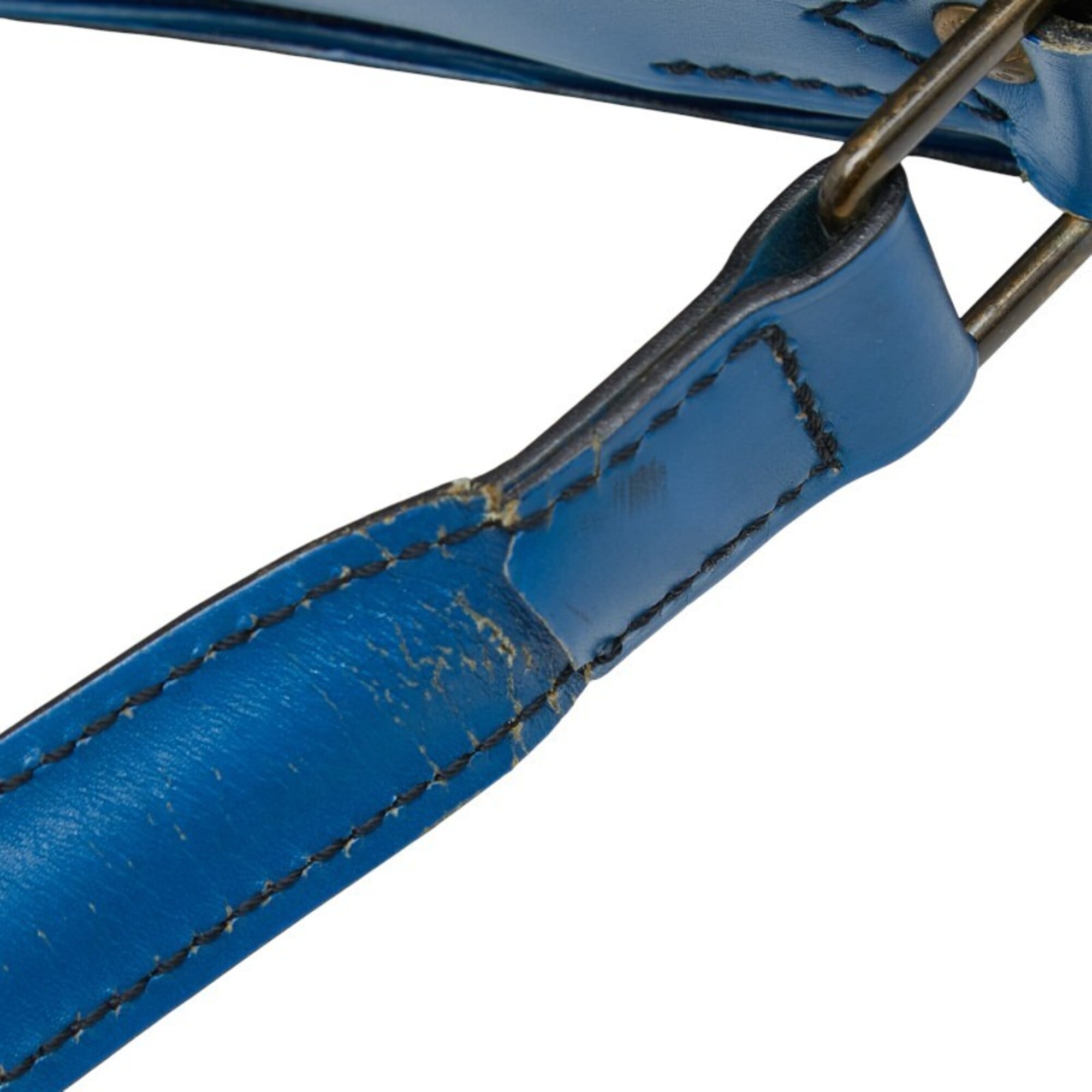 Louis Vuitton Toledo Blue Leather Shoulder Bag (Pre-Owned)