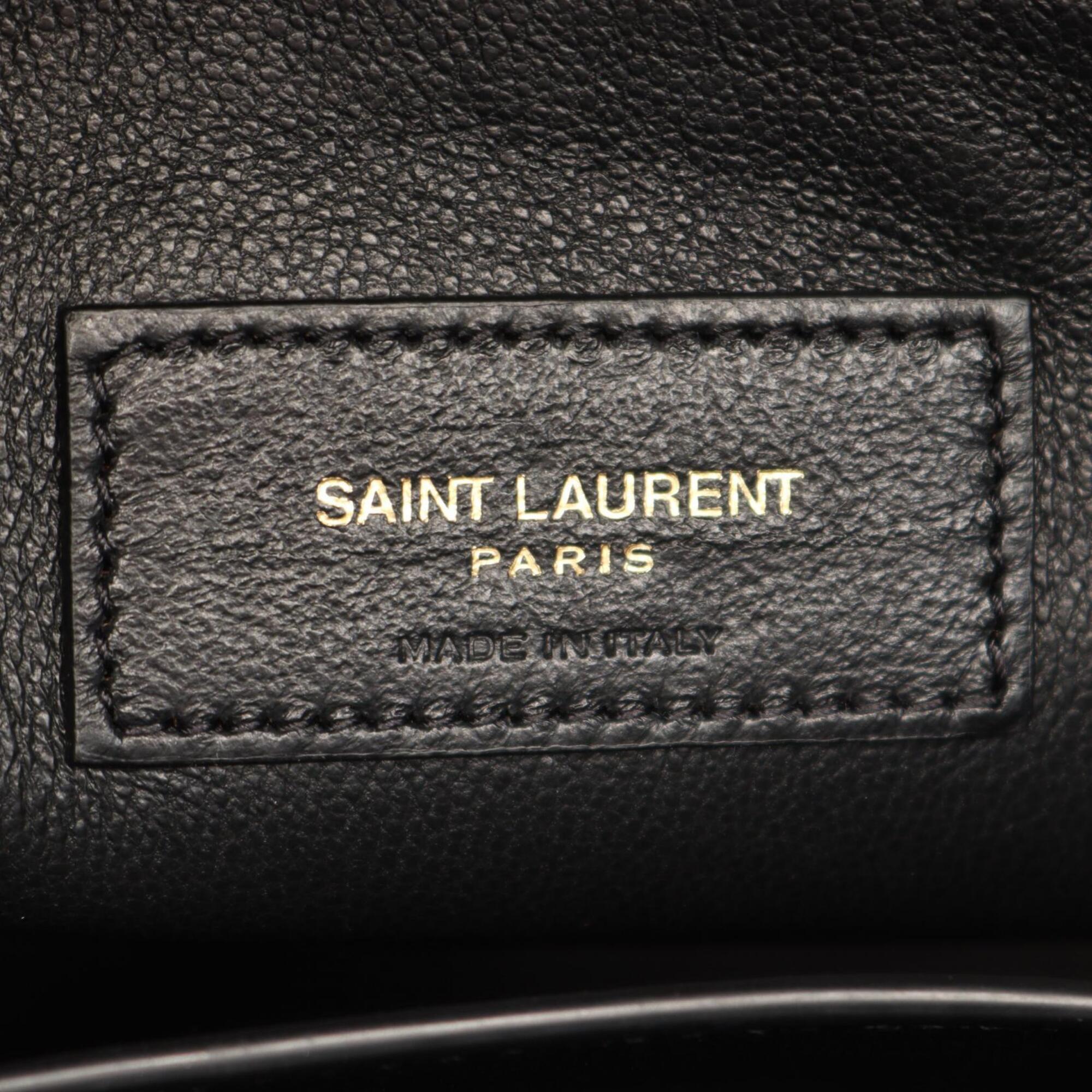 Yves Saint Laurent Black Leather Tote Bag (Pre-Owned)