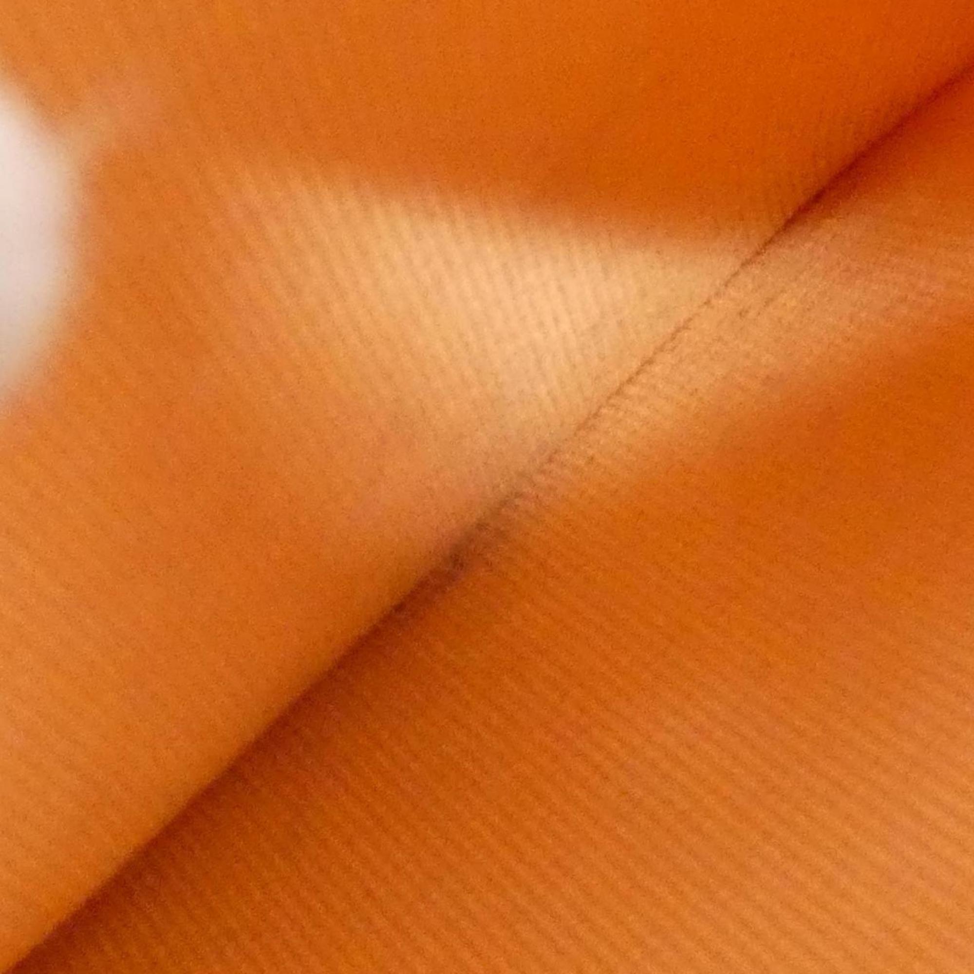 Chanel Orange Leather Coin Purse/Coin Case (Pre-Owned)