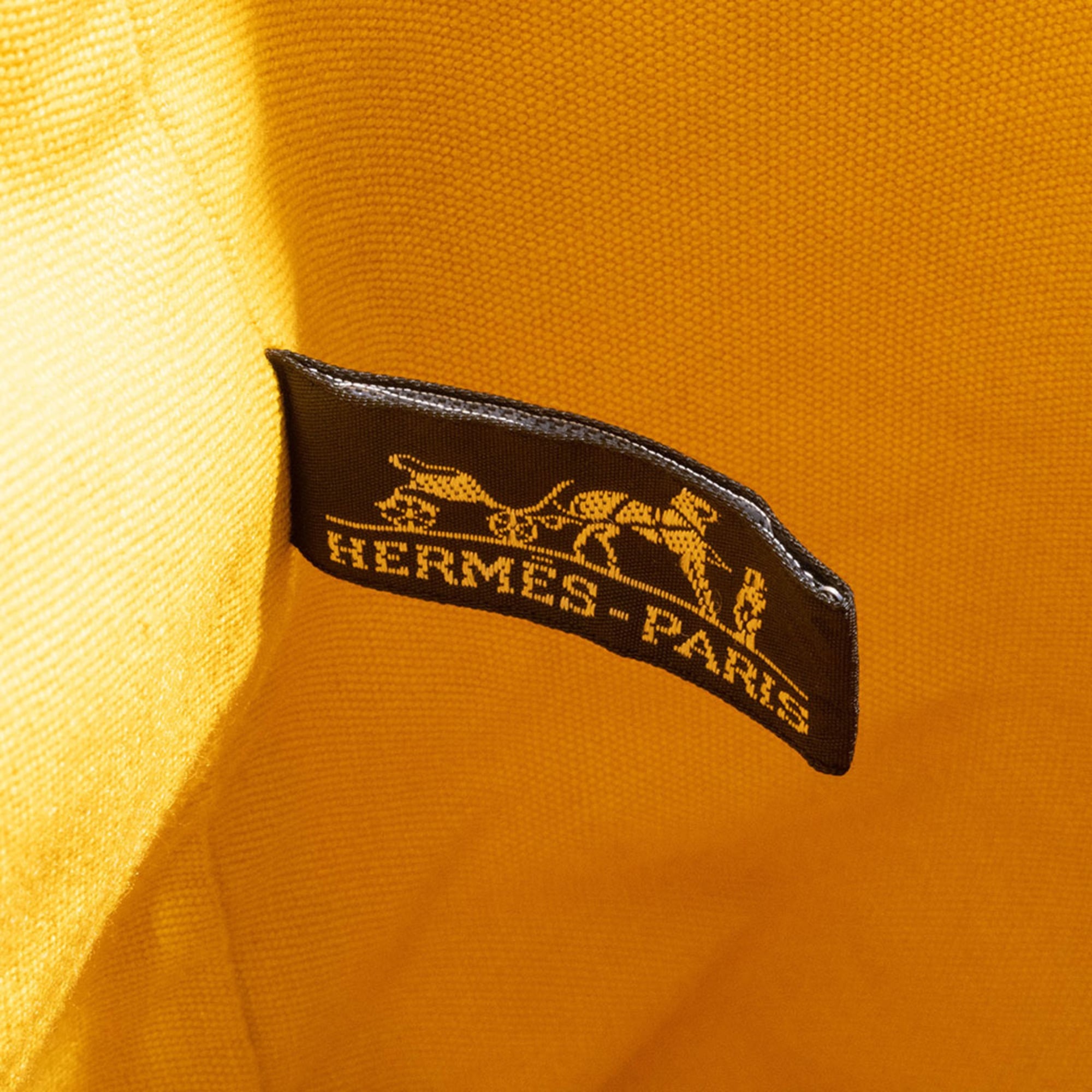 Hermes Polochon Mimil Yellow Cotton 100% Shoulder Bag (Pre-Owned)