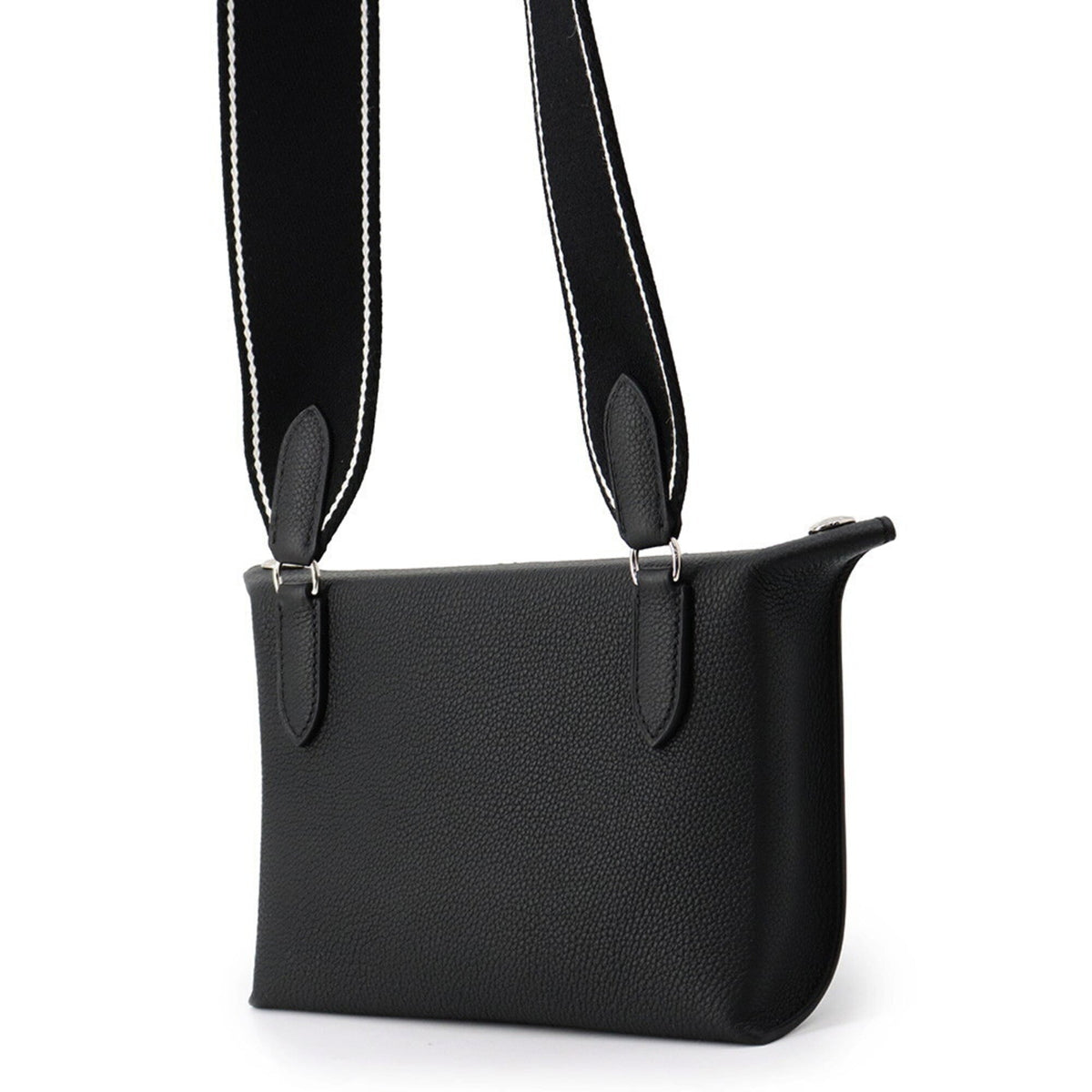 Hermes Kara Black Togo Leather Handbag Shoulder Bag (Pre-Owned)