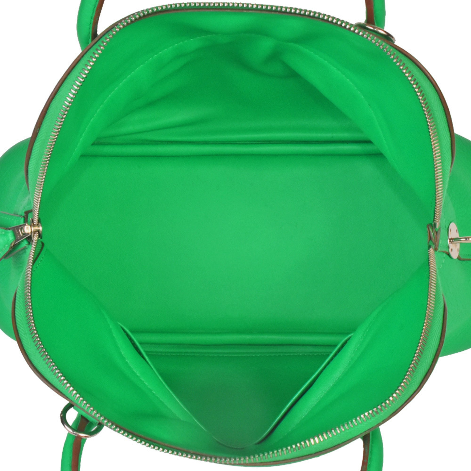 Hermes Bolide Green Mint Green Taurillon Clemence Leather Handbag (Pre-Owned)