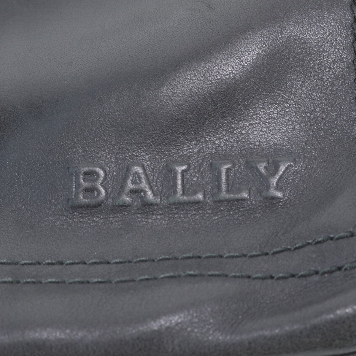 Bally Black Leather Messenger Bag Shoulder Bag Tote Bag (Pre-Owned)