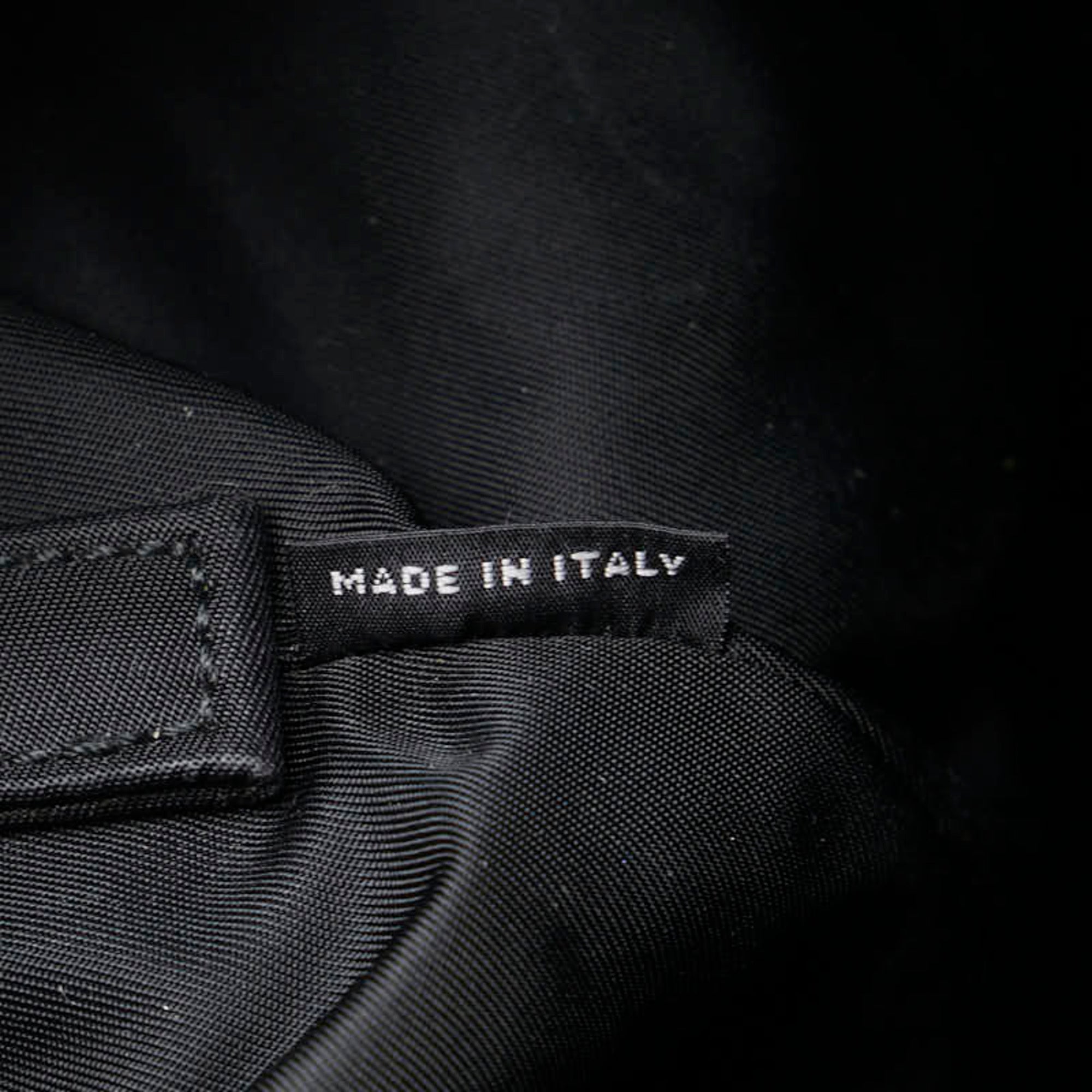 Prada Navy Black Nylon Handbag Tote Bag (Pre-Owned)