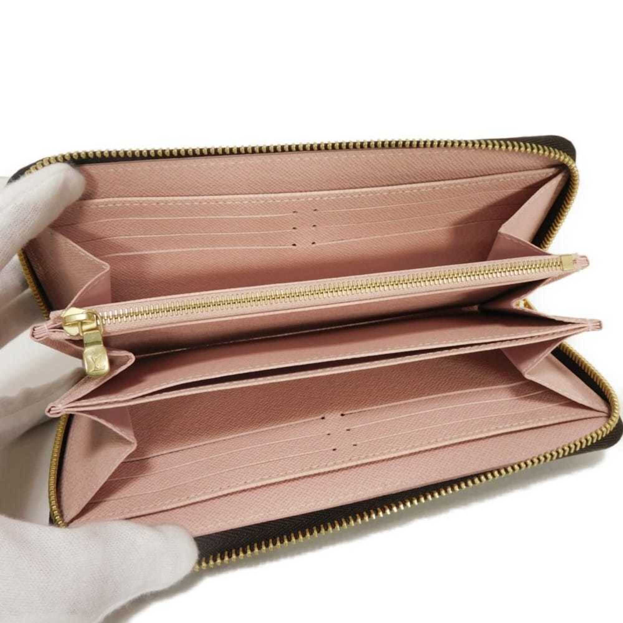 Louis Vuitton Brown Monogram Pink Rose Ballerine Monogram Long Wallet (Bi-Fold) (Pre-Owned)