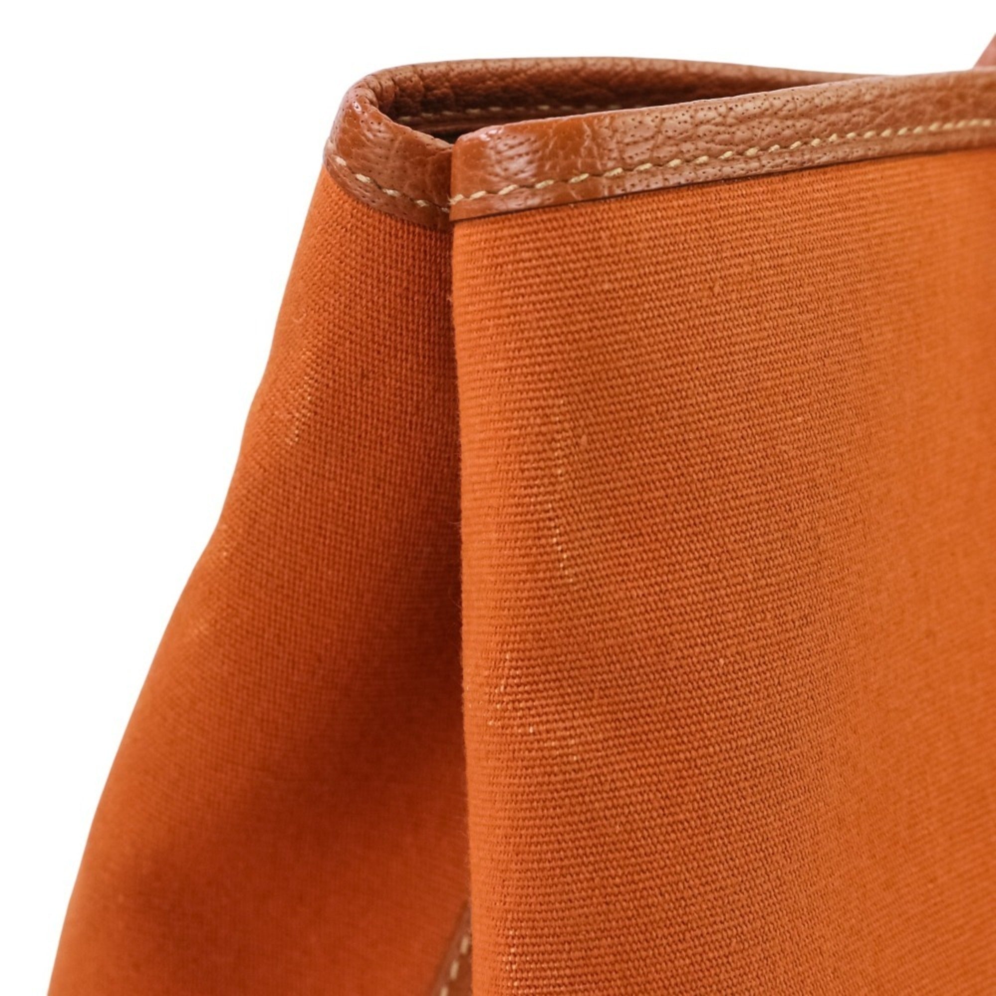 Hermes Orange Potiron Toile Officier Negonda Leather Tote Bag (Pre-Owned)