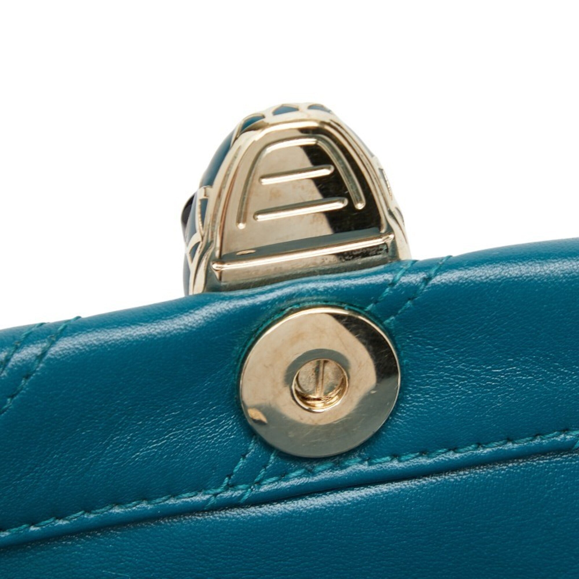 Bvlgari Green Leather Shoulder Bag (Pre-Owned)