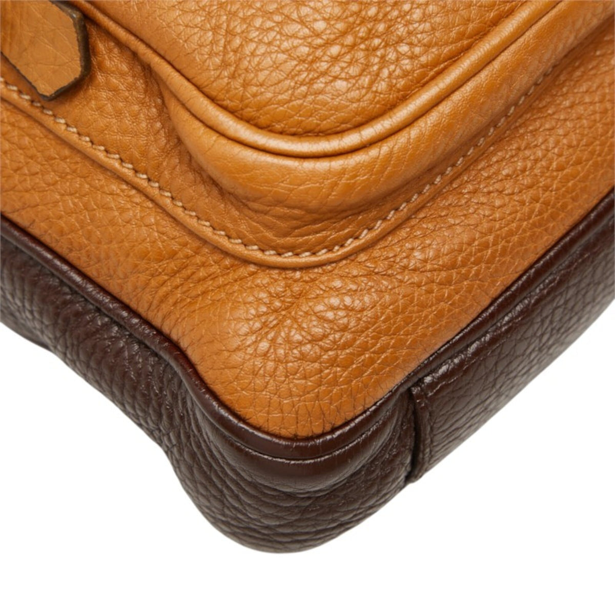 Prada Brown Camel Leather Shoulder Bag (Pre-Owned)