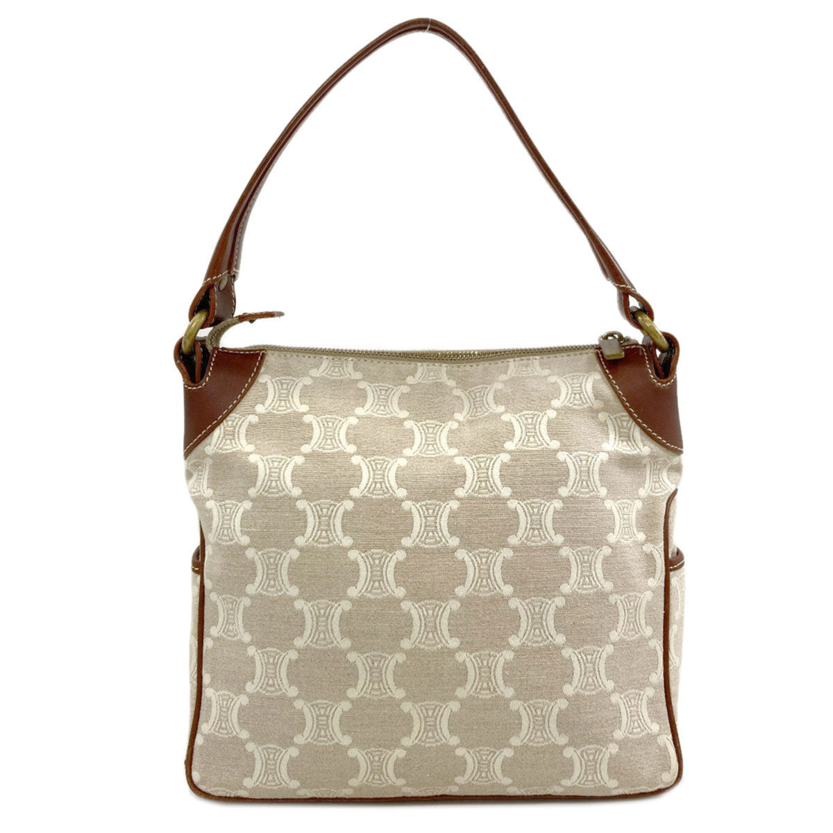 Celine Beige Brown Canvas Tote Bag (Pre-Owned)