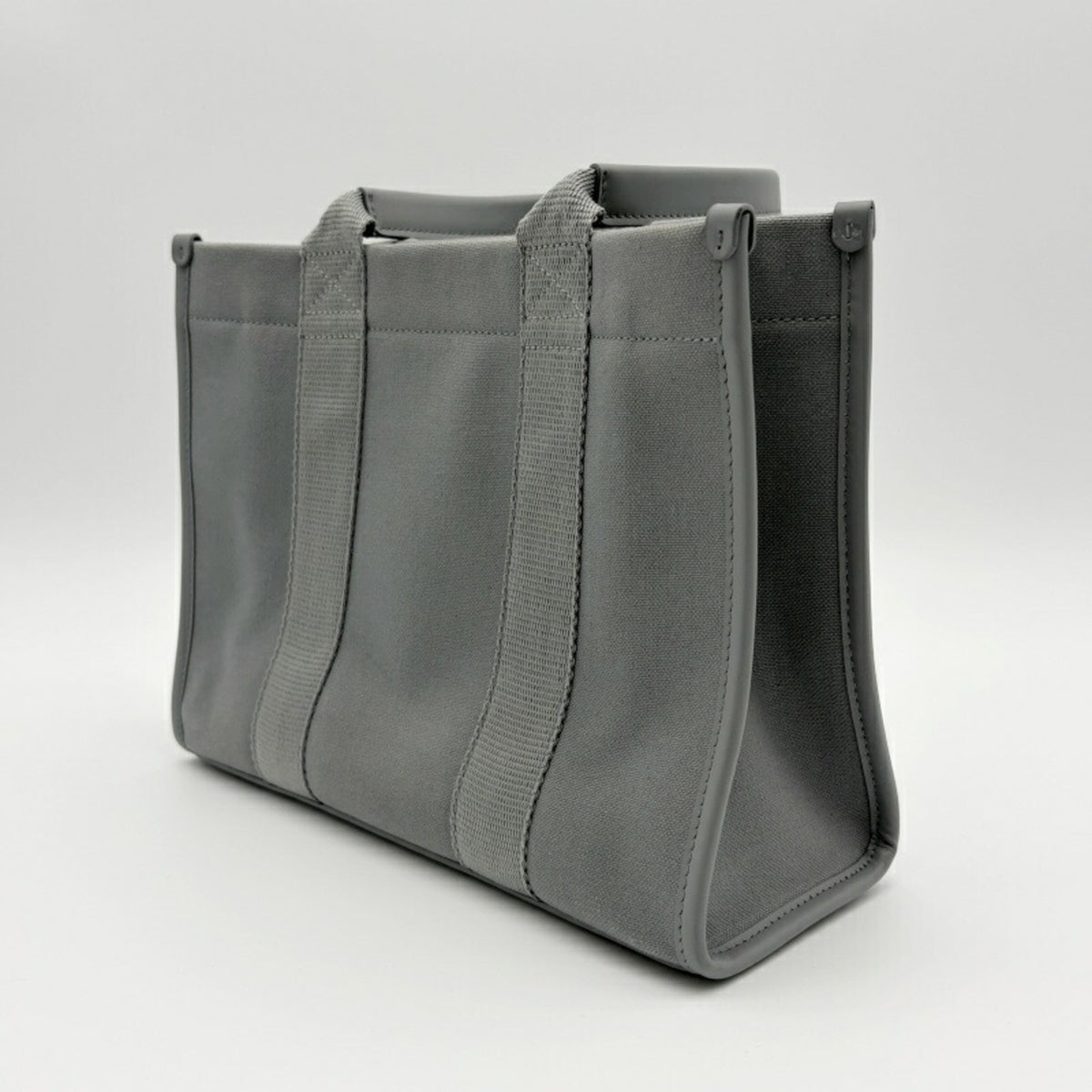 Balenciaga Gray Canvas Leather Tote Bag (Pre-Owned)