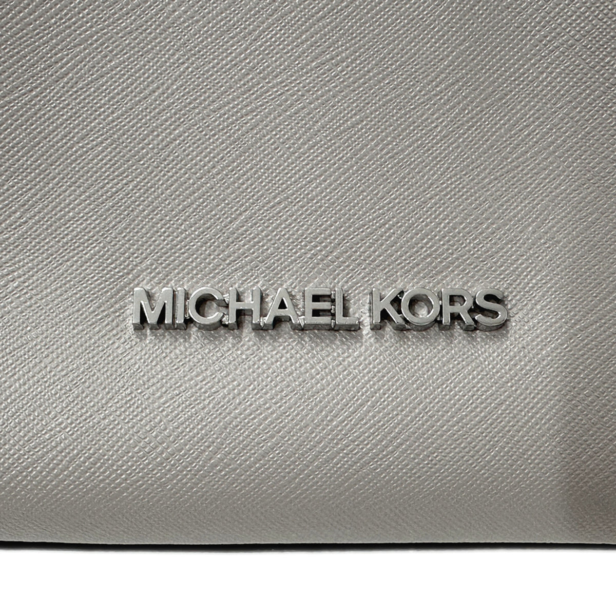 Michael Kors Gray White Leather Handbag Shoulder Bag (Pre-Owned)