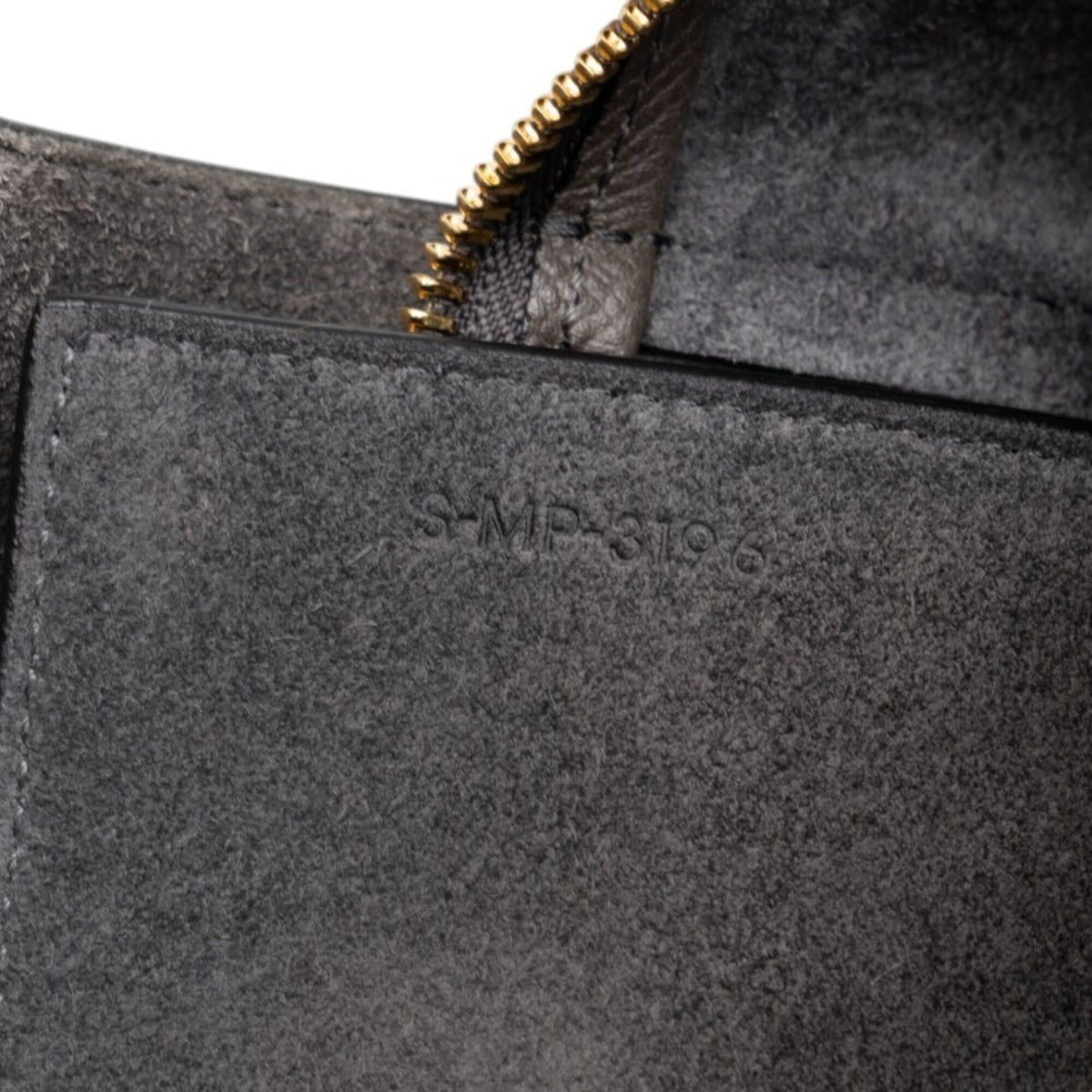 Celine Gray Leather Handbag Shoulder Bag (Pre-Owned)