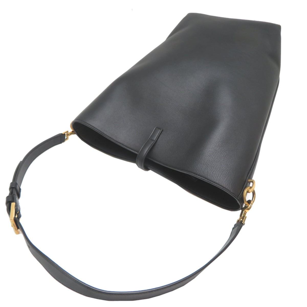 Saint Laurent Black Leather Shoulder Bag (Pre-Owned)